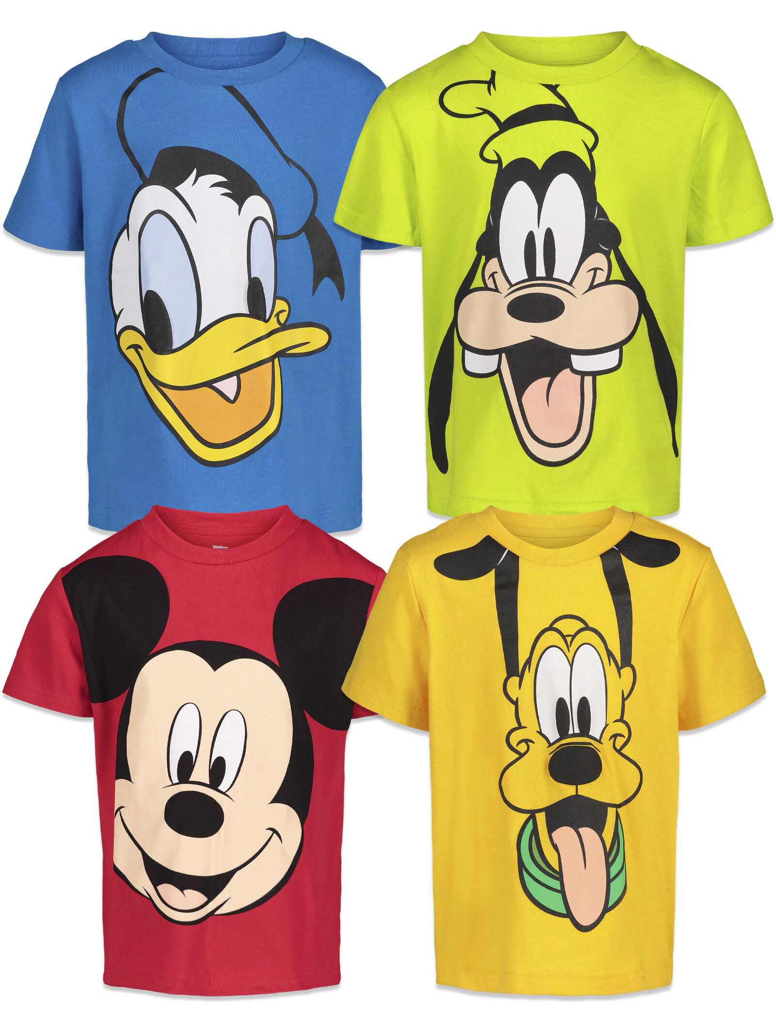 Disney Mickey Mouse Boys' 4-Pack Short Sleeve T-Shirts