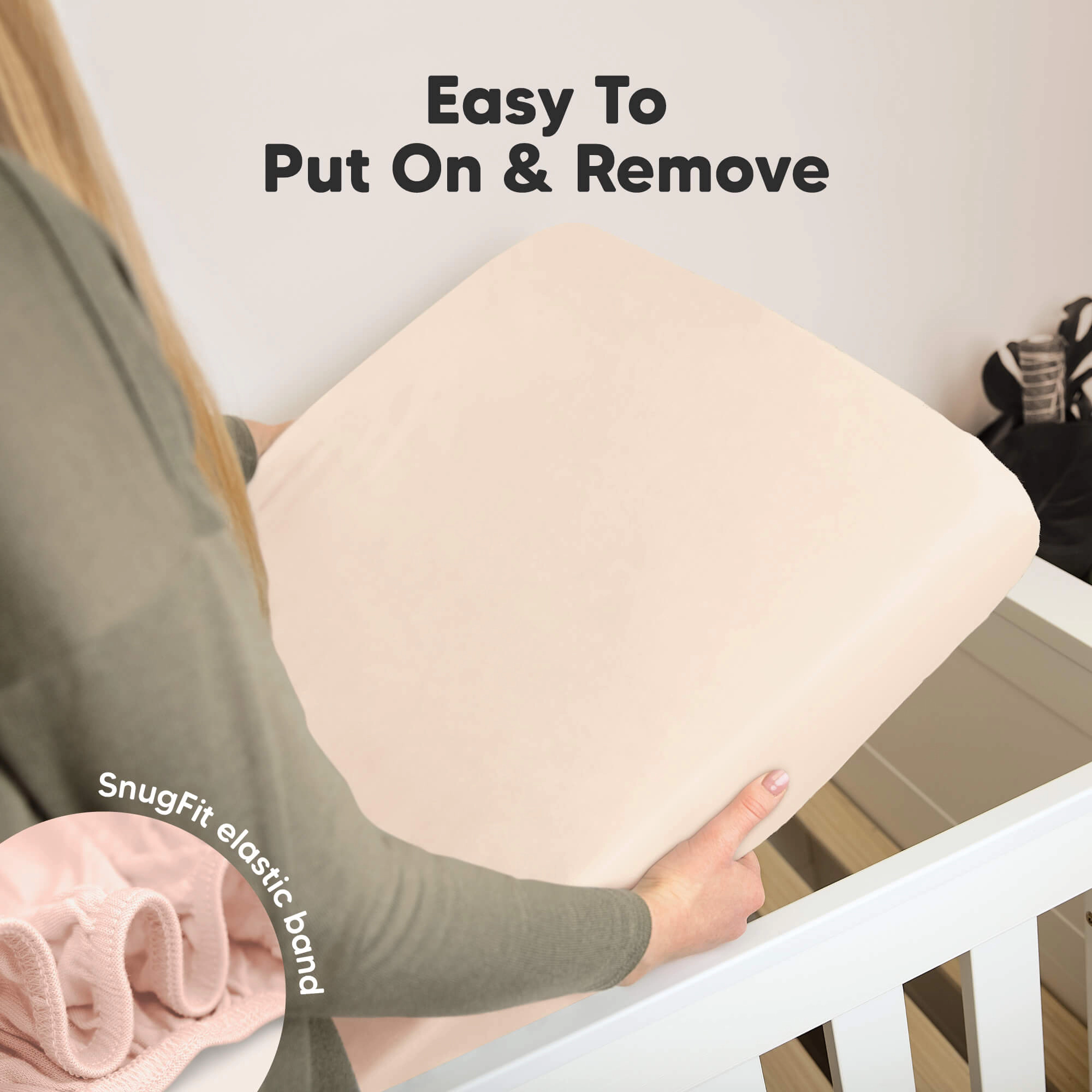 KeaBabies Soothe Fitted Crib Sheet