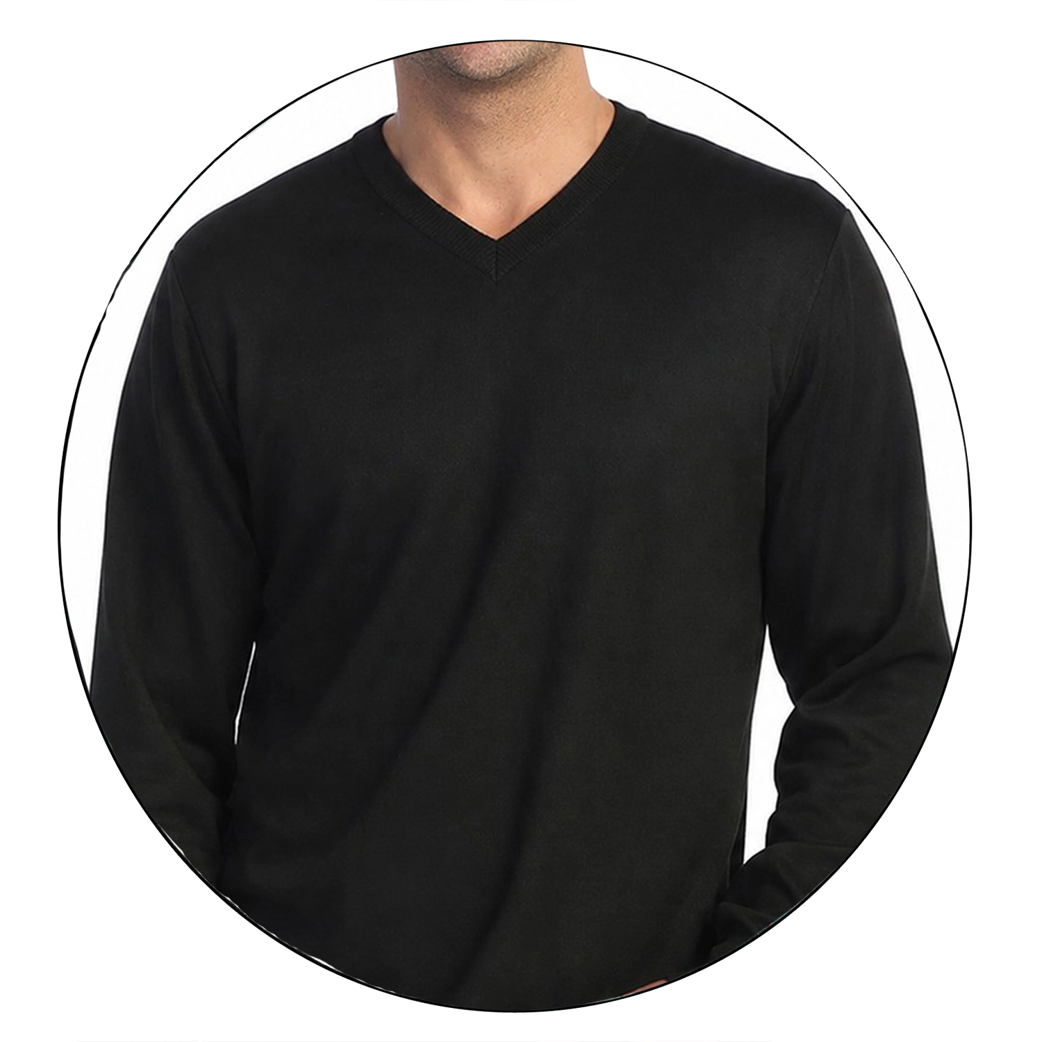 Gioberti Men's Jacquard V-Neck Pullover Sweater