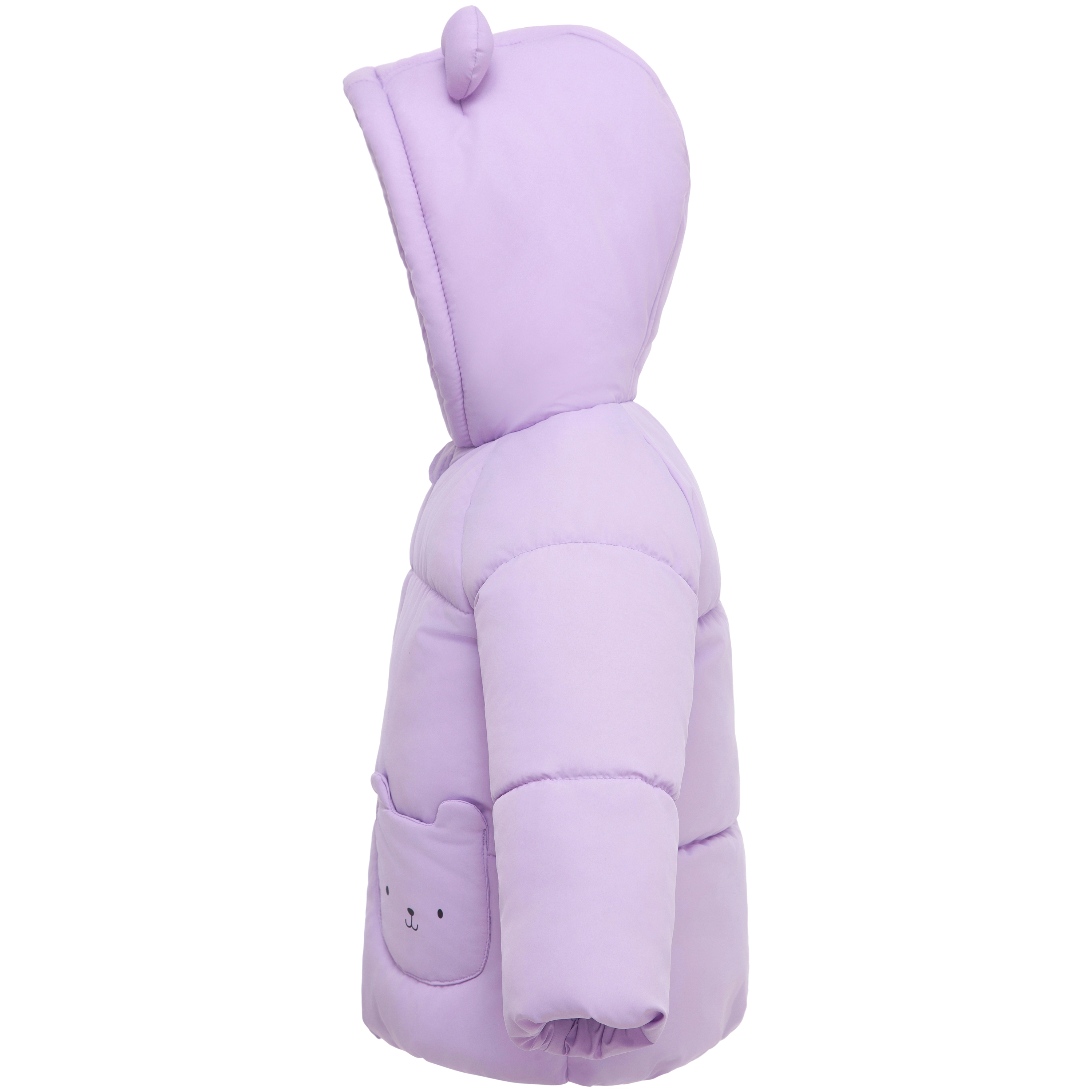 Rokka&Rolla Baby Girls' Borg-Lined Bear Ears Puffer Jacket