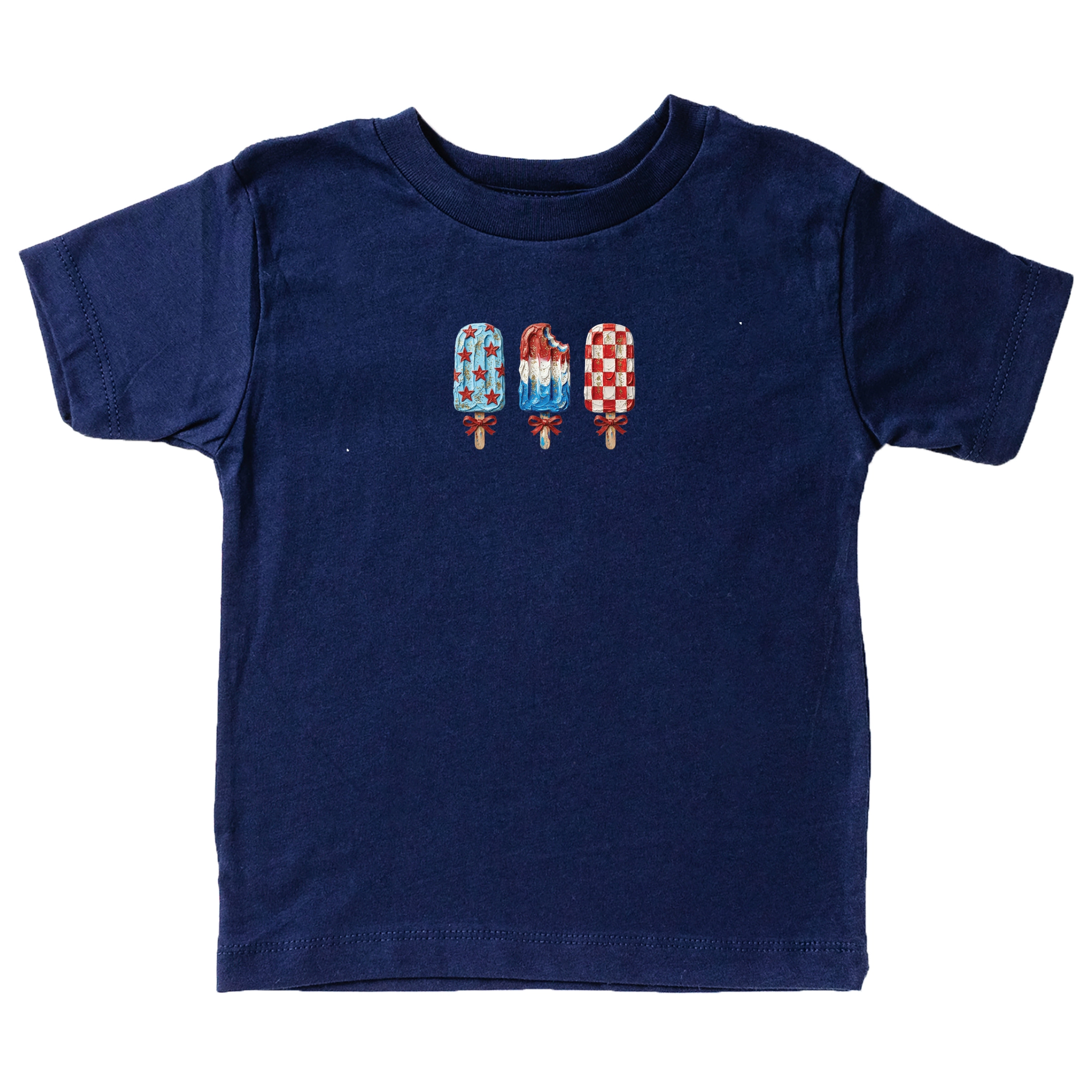 The Juniper Shop - Patriotic Popsicles Toddler Short Sleeve Graphic T-Shirt
