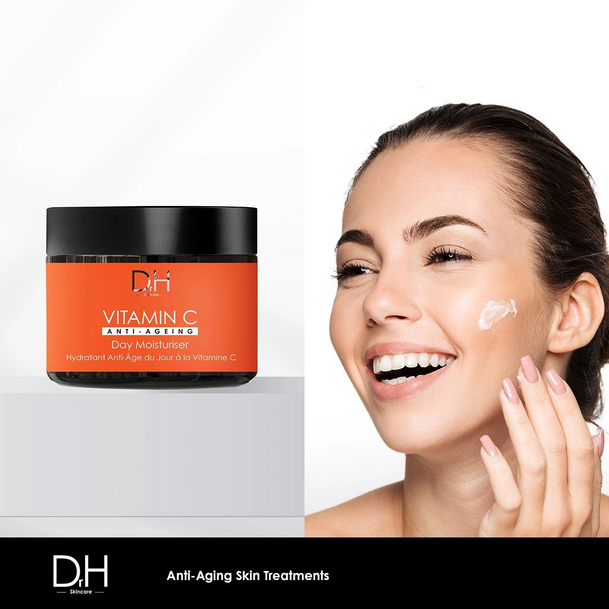 Dr H Vitamin C Anti-Ageing Day Moisturiser 60ml - Brightening, Targets Dark Spots