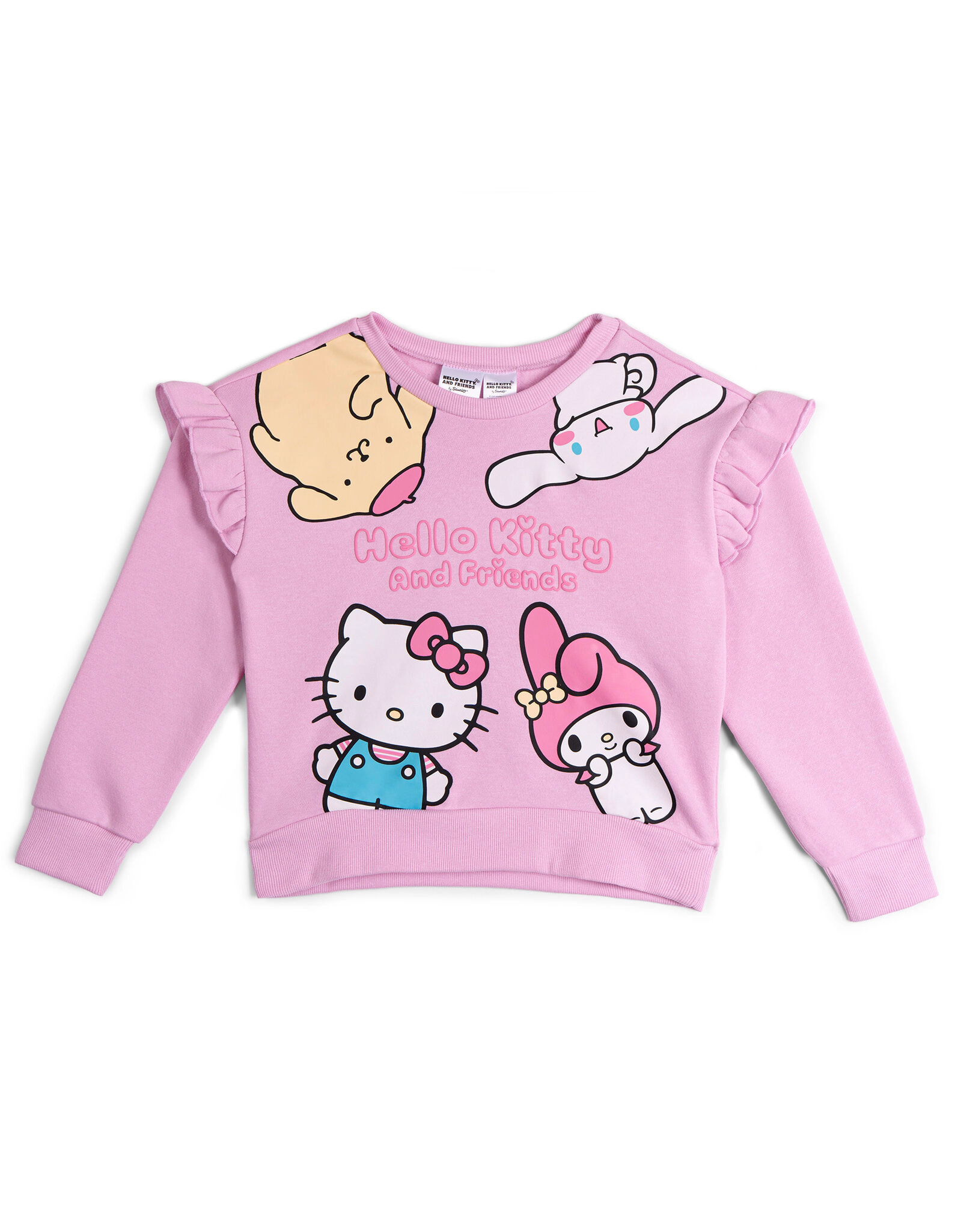 Hello Kitty Girls' Fleece Sweatshirt and Flared Leggings Set