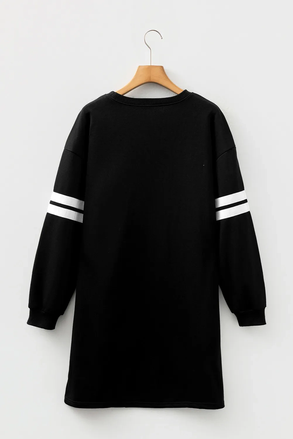 Threaded Pear Women's Mia Striped Sleeve Sweatshirt Dress