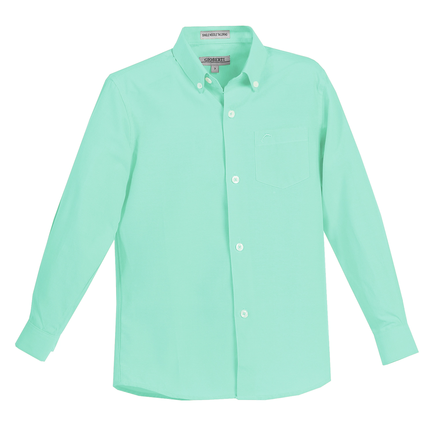 Gioberti Boy's Oxford Long Sleeve Dress Shirt