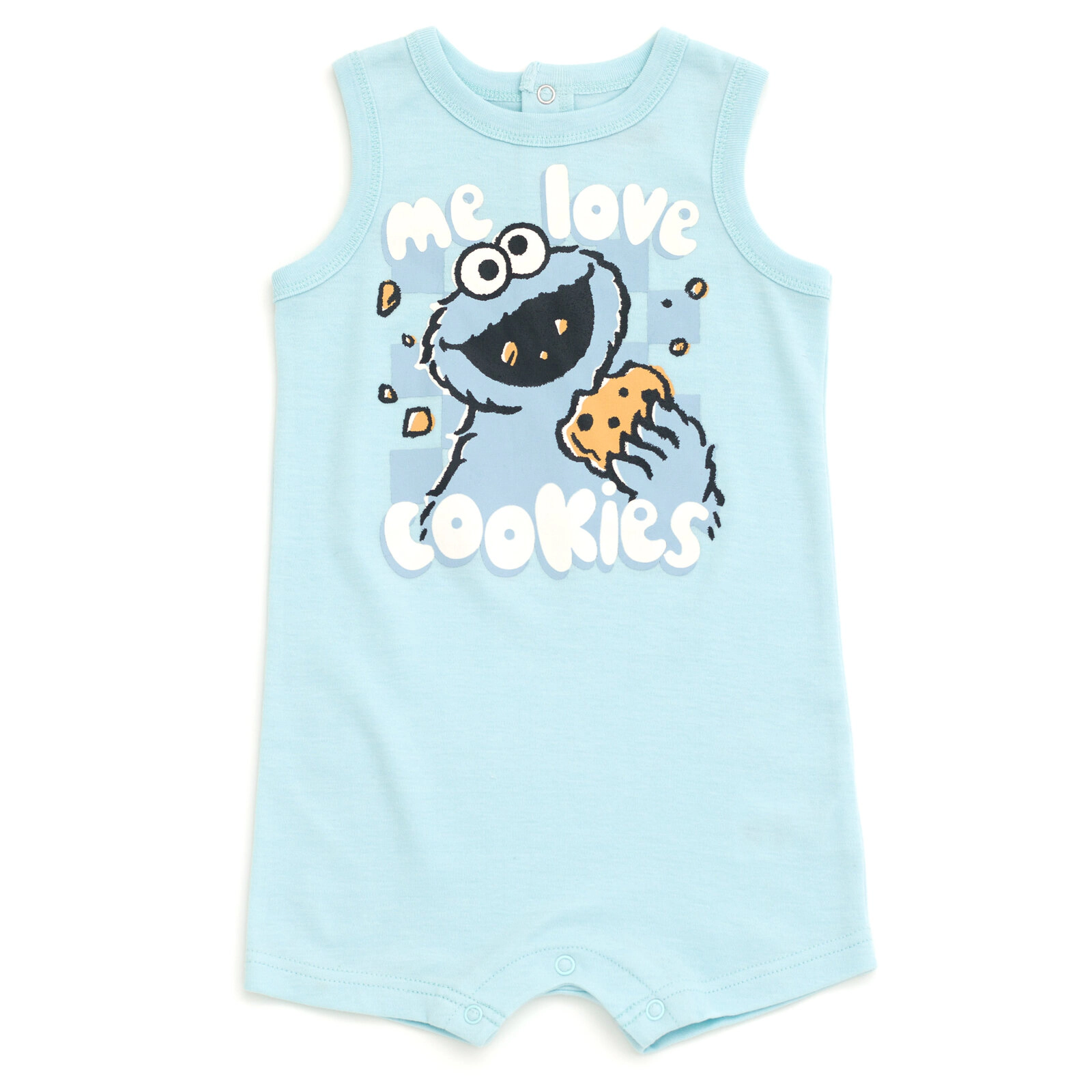 Sesame Street Baby Boys' 2-Pack One Piece Rompers