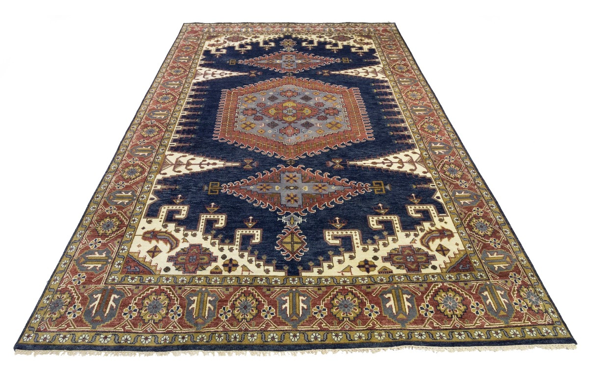 Magic Rugs Navy Tribal 10X14 Indo-Viss Oriental Rug