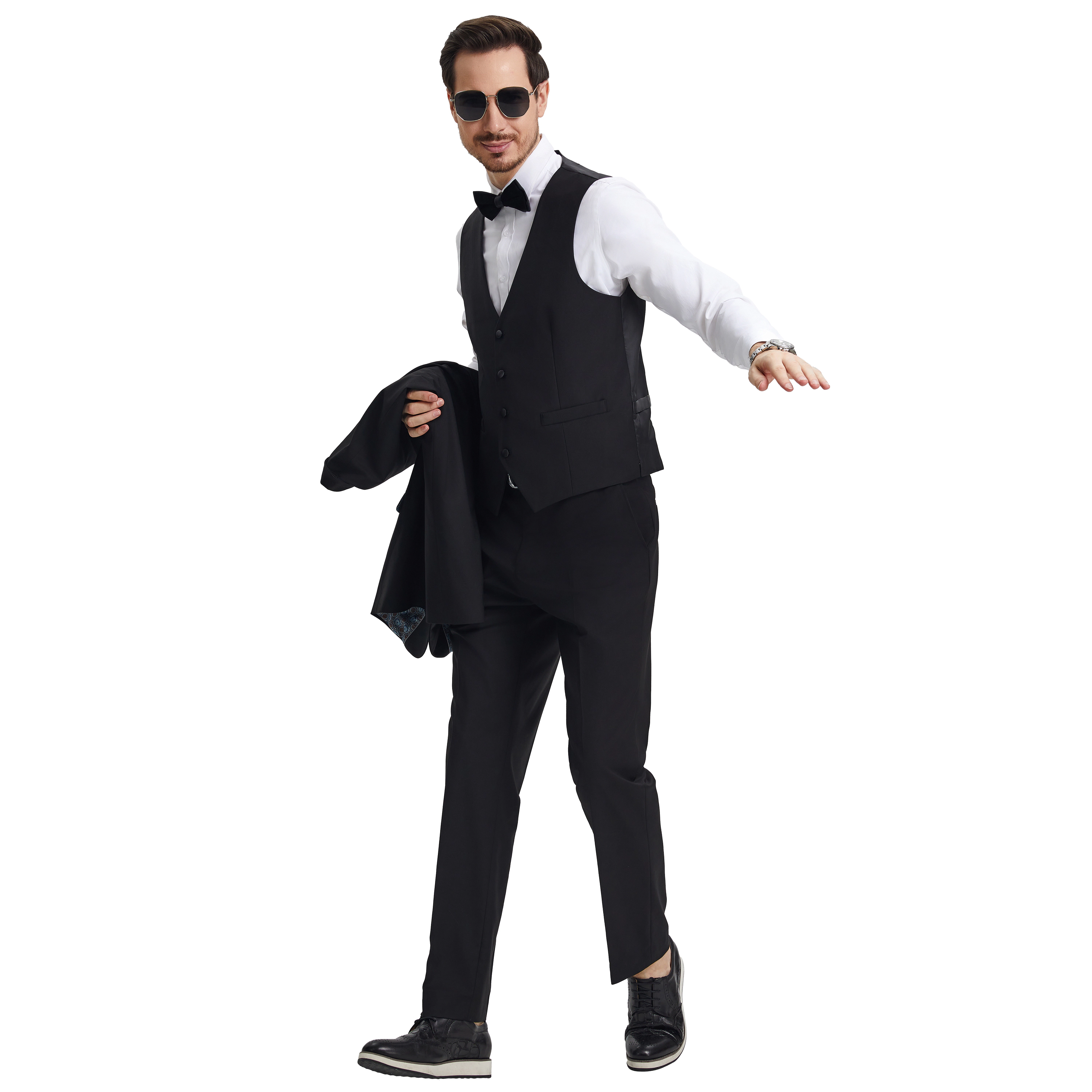Stacy Adams Men's Regular Fit 3pc Tuxedo Set
