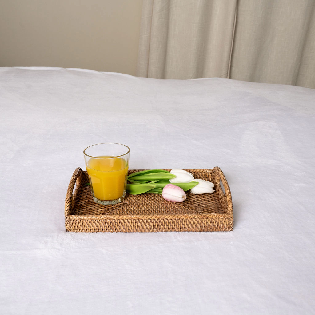 Saboga Home™ Rectangular Vanity Tray With High Handles
