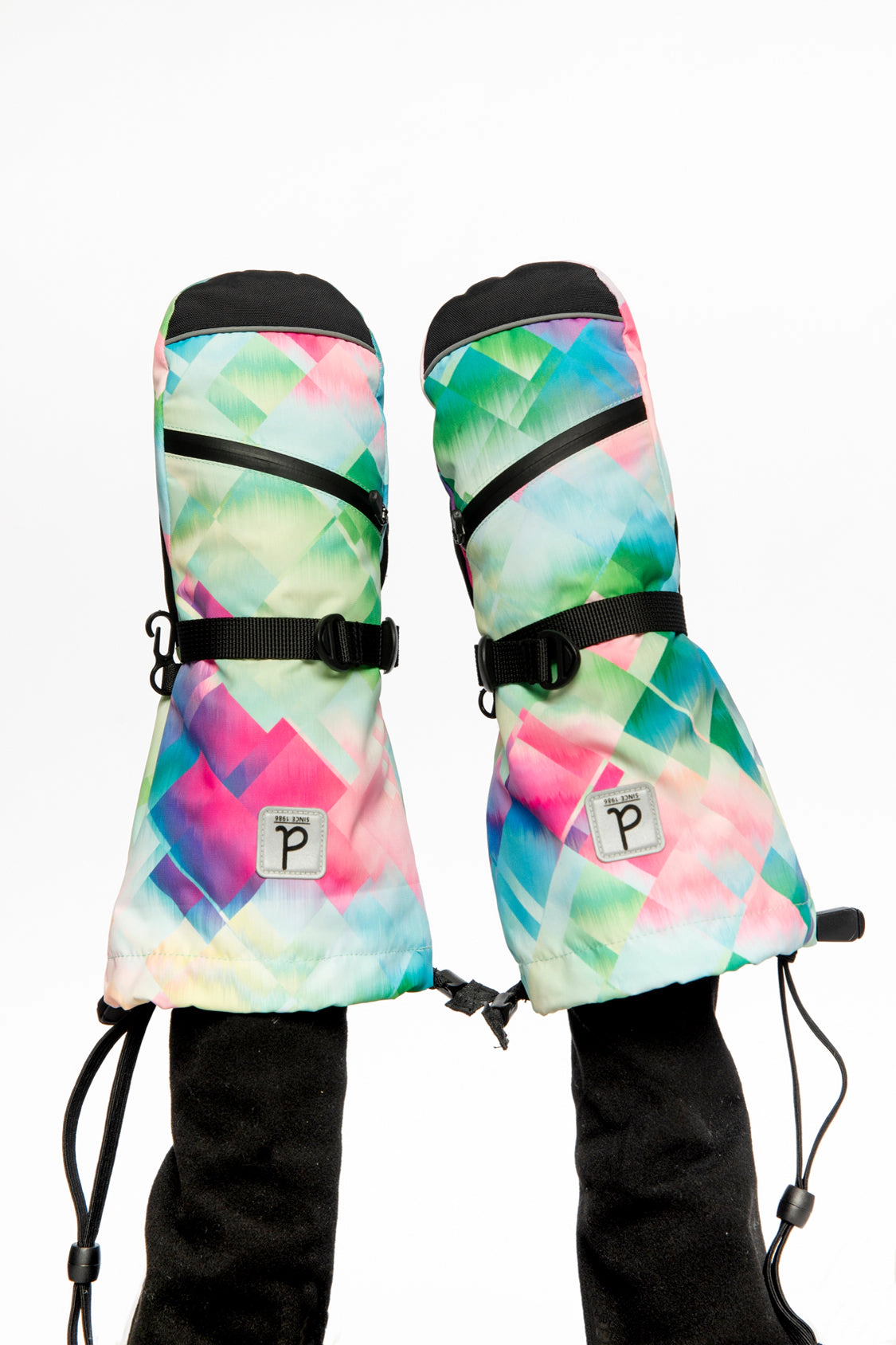 Deux par Girls Teknik Diamond Pattern Cordura-Reinforced Winter Mittens