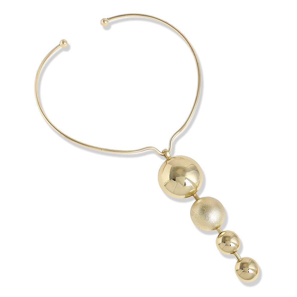 SOHI Women's Circular Drop Necklace