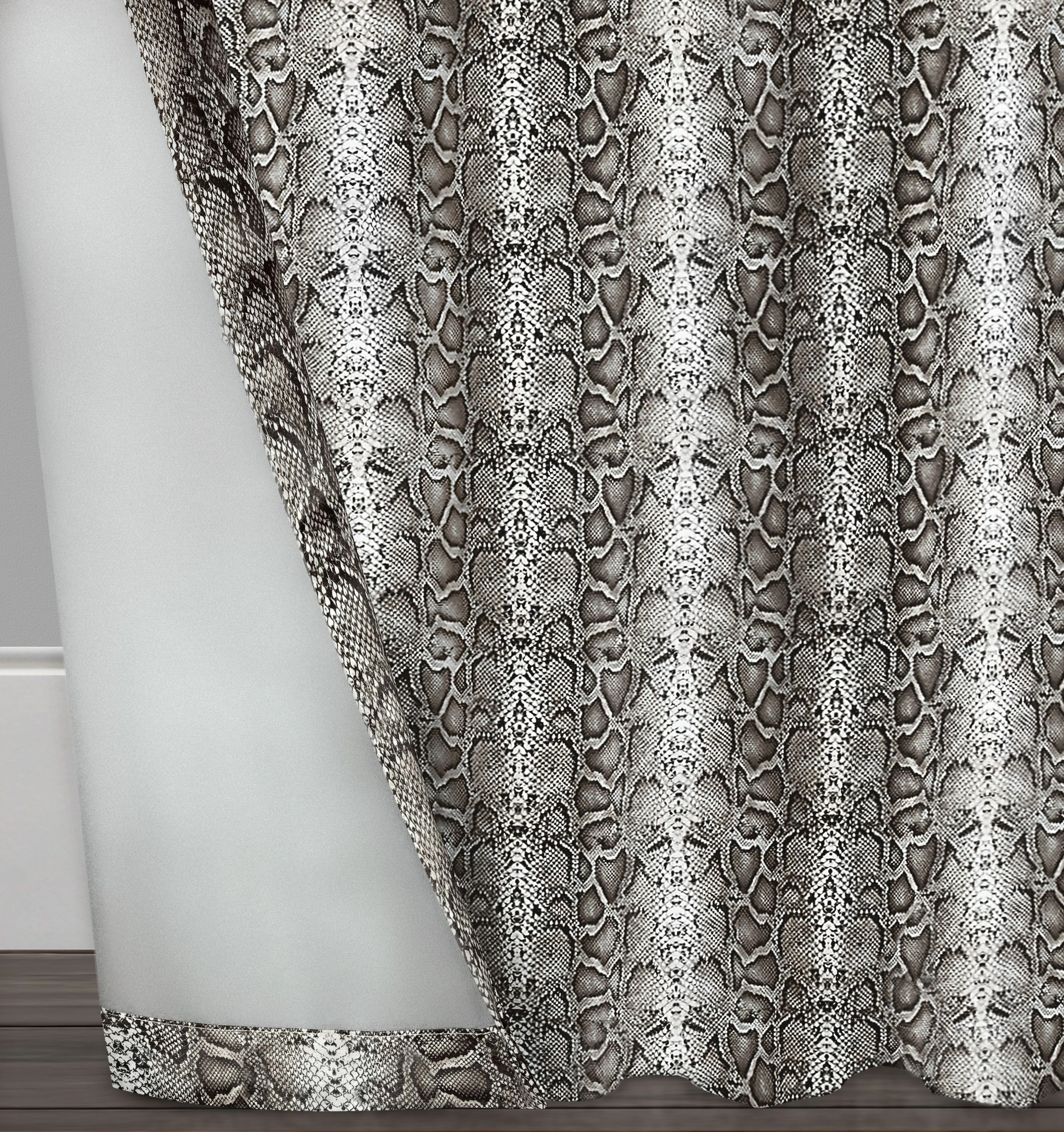 Kate Aurora Safari Living 2 Piece Python Room Darkening Grommet Top Curtain Panels