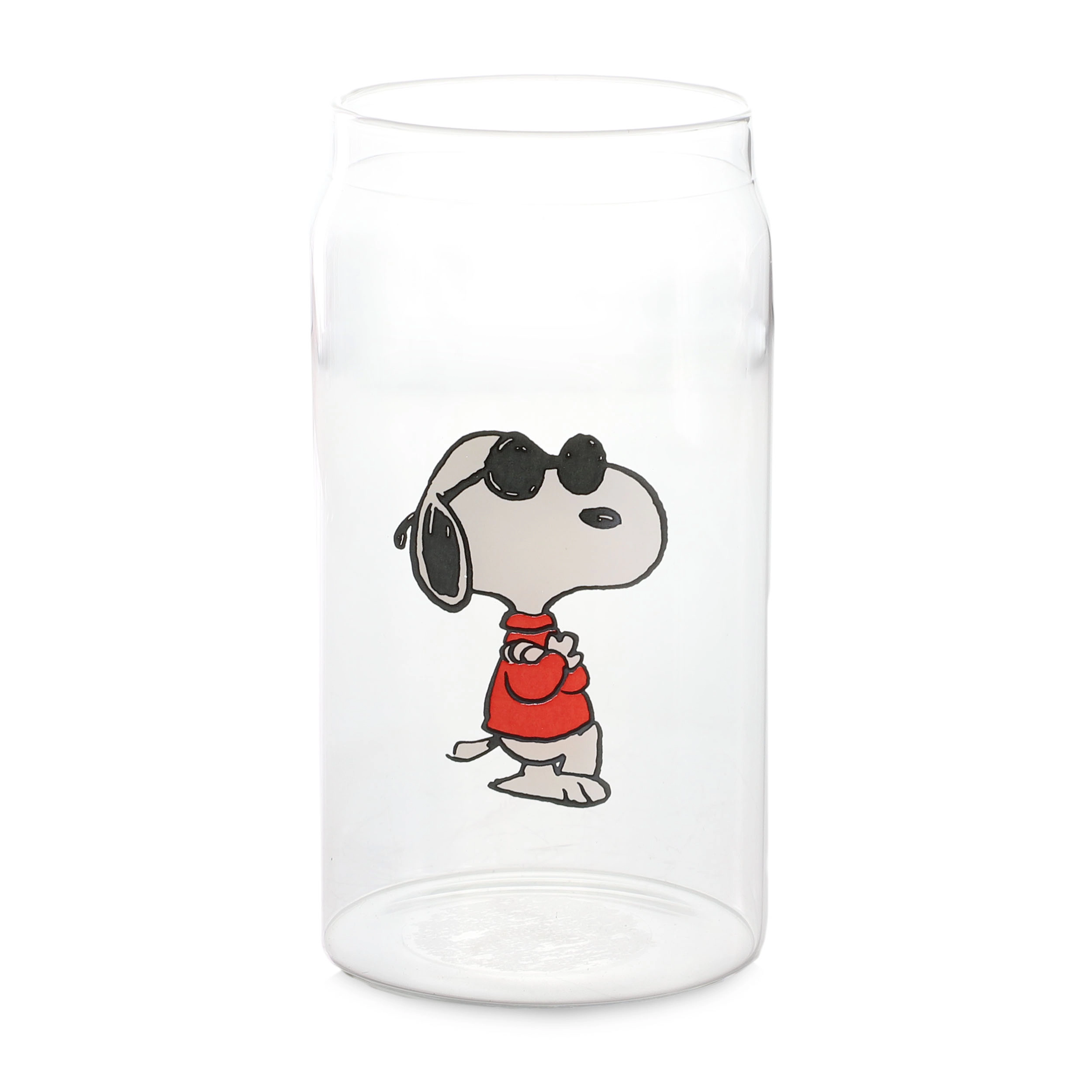 Peanuts 6 Piece Summer Day Warm Hugs 16 Ounce Glass Tumblers