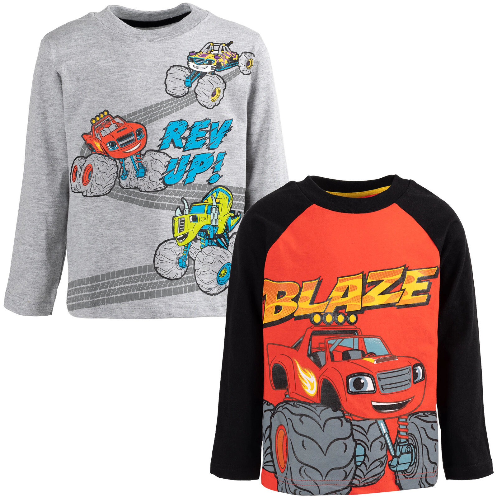 Blaze and the Monster Machines Boys' 2-Pack Long Sleeve Tees