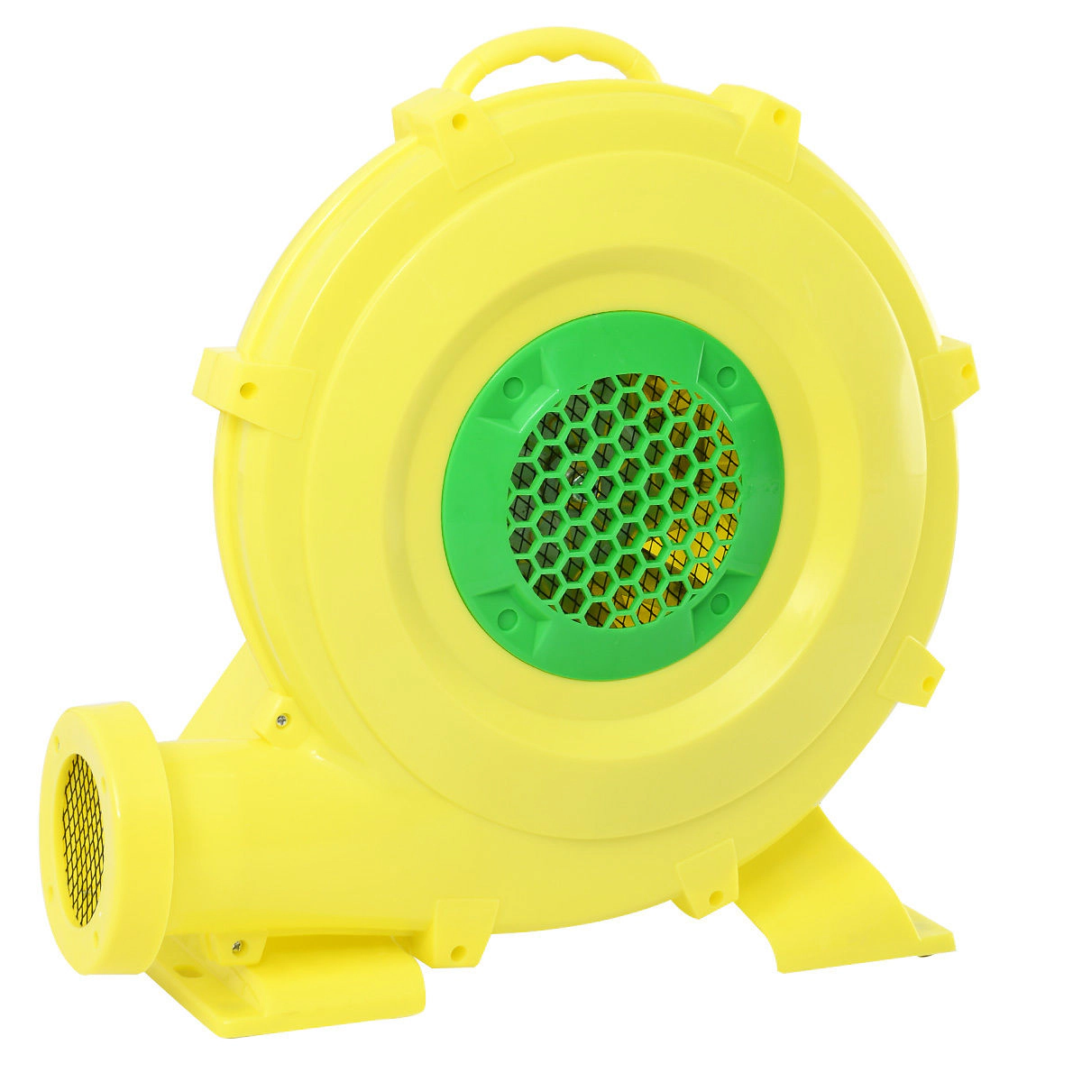 SUGIFT 735 W 1.0 HP Air Blower Pump Fan for Inflatable Bounce House 34600 CFM 4.25-in Air Outlet High-Grade PE Yellow