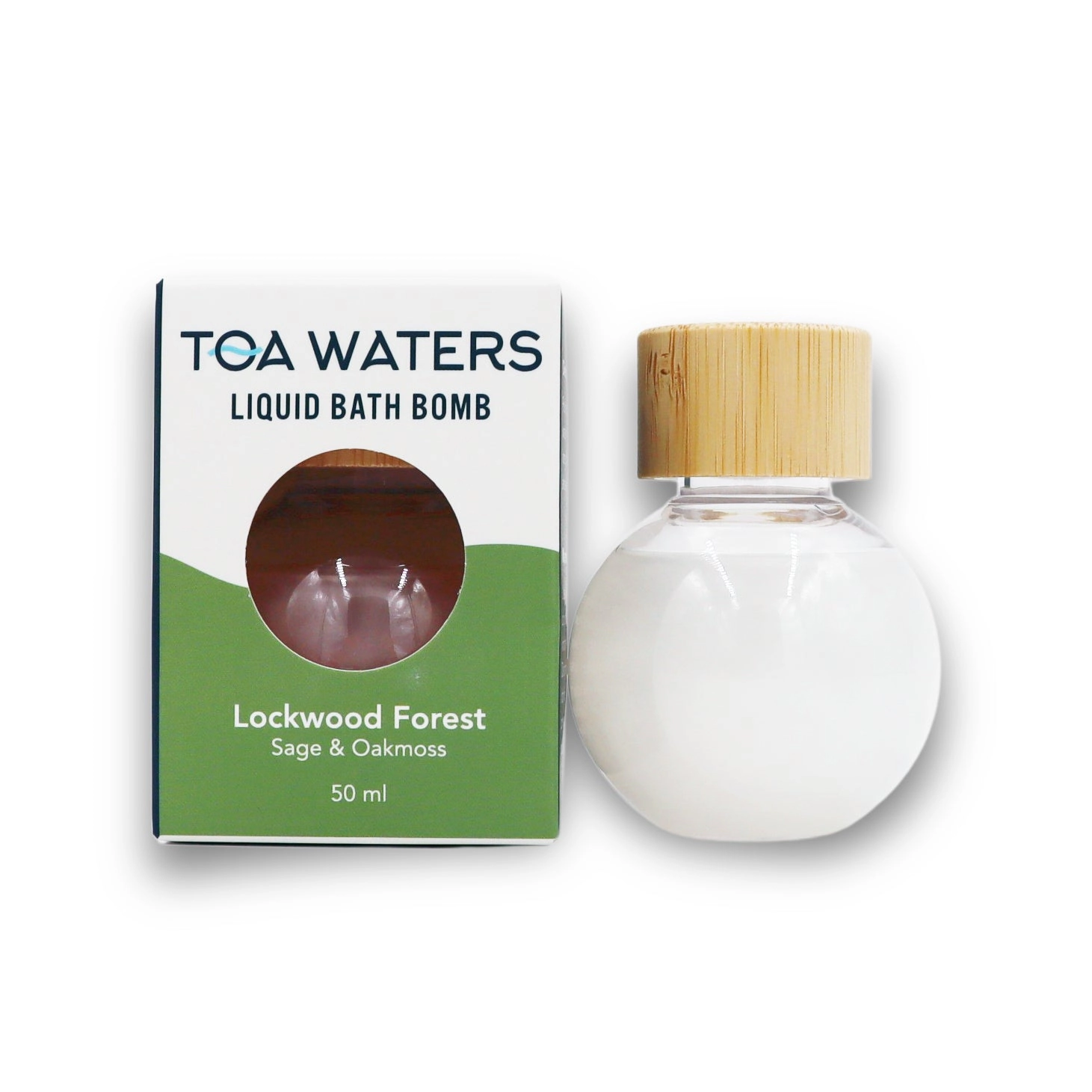 TOA Waters Unisex Liquid Bath Bomb Lockwood Forest - Sage, Oakmoss, and Lavender