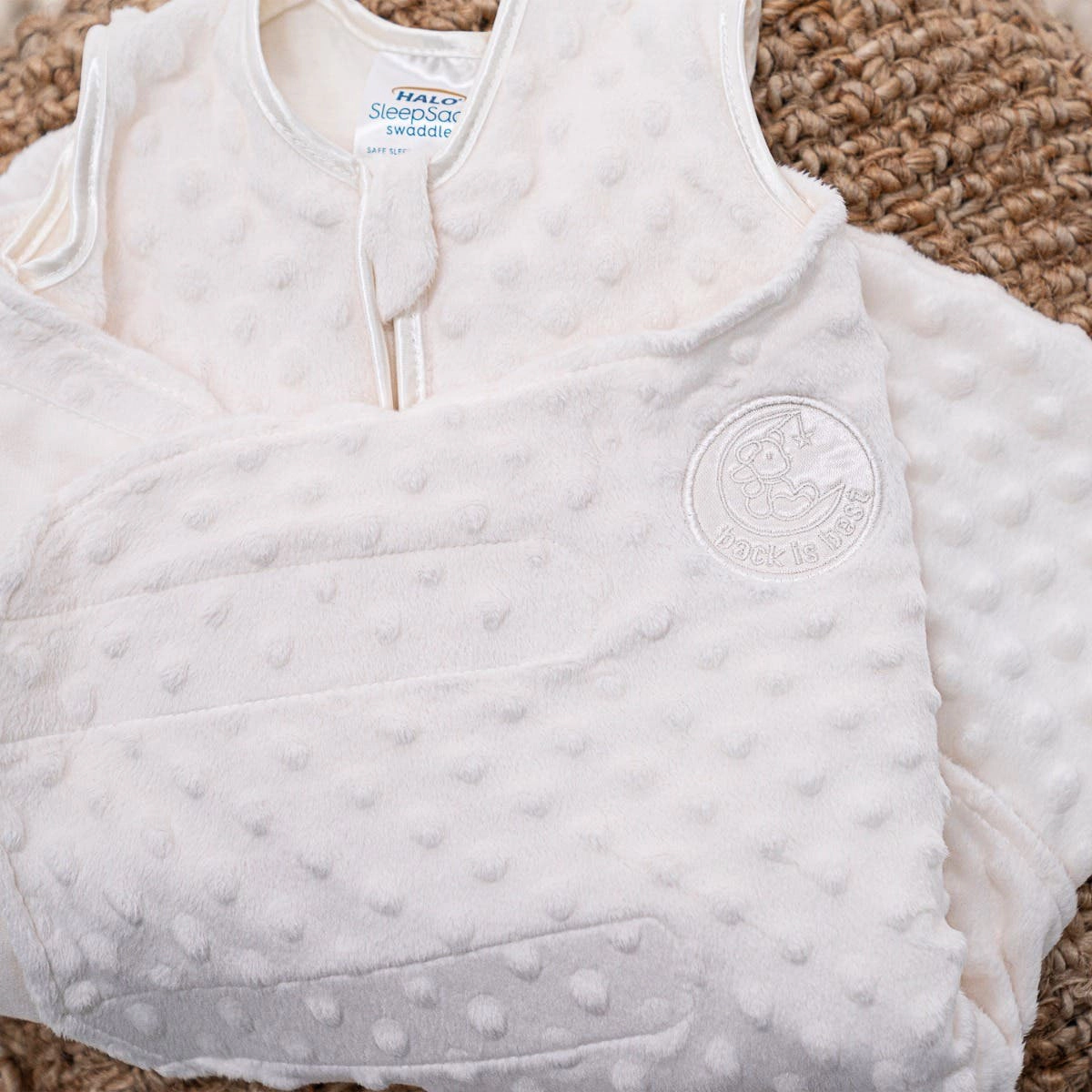 HALO Plush Dots Velboa 3.0 TOG Sleepsack Swaddle