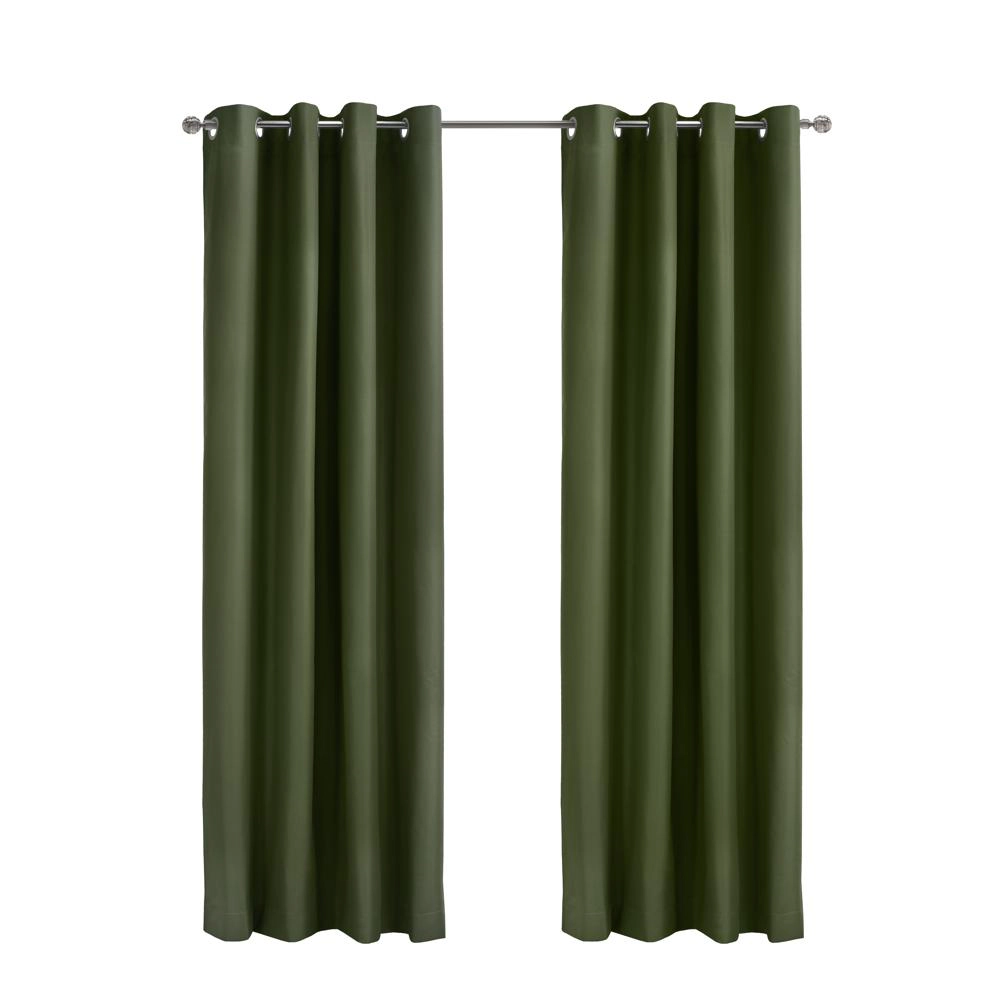 Thermaplus Alpine Blackout Premium Stylish and Functional Grommet Curtain Panel 52" x 95" Olive