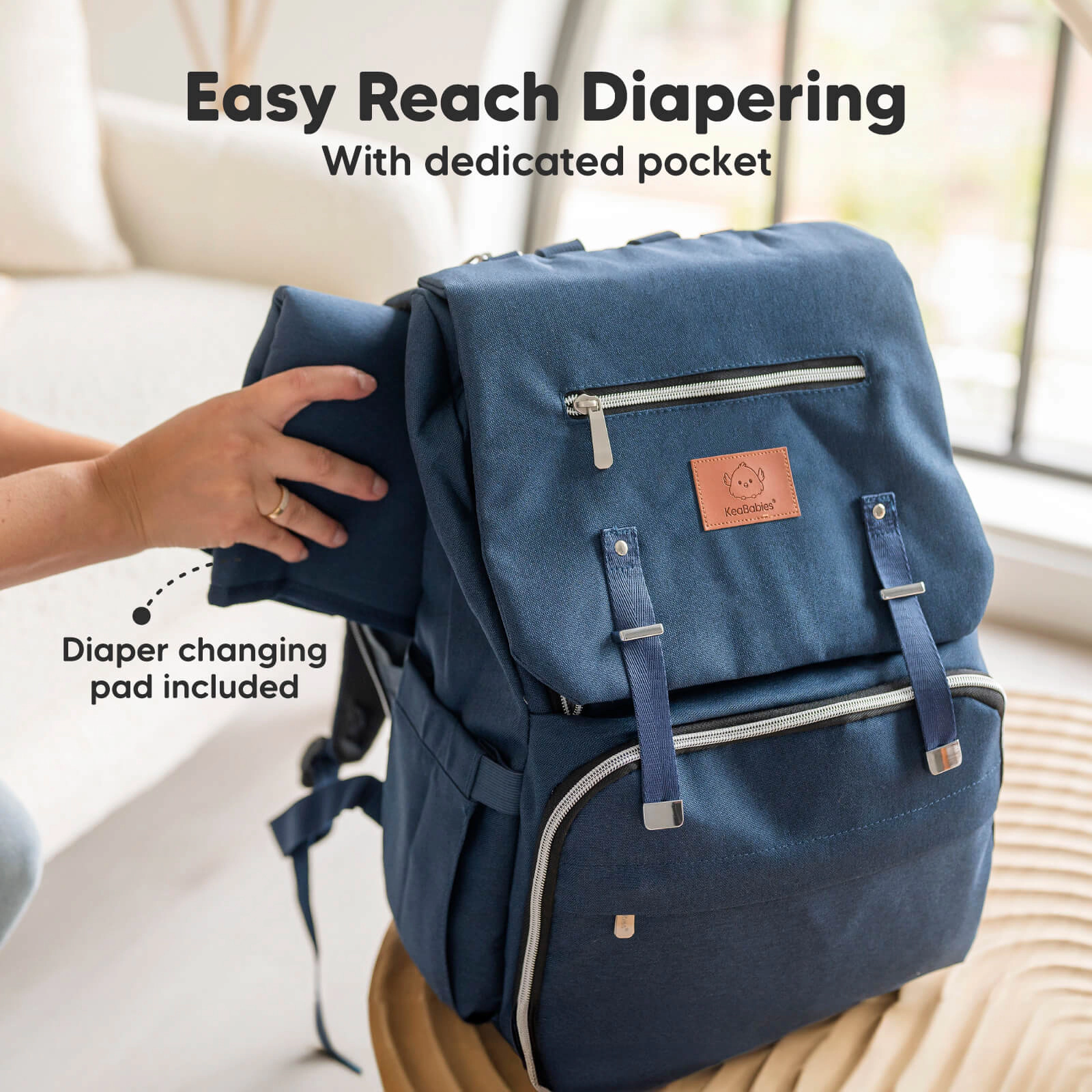 KeaBabies Explorer Diaper Bag