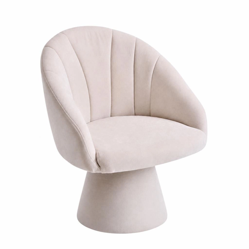 GOODSILO Upholstered Chenille Armless Accent Chair