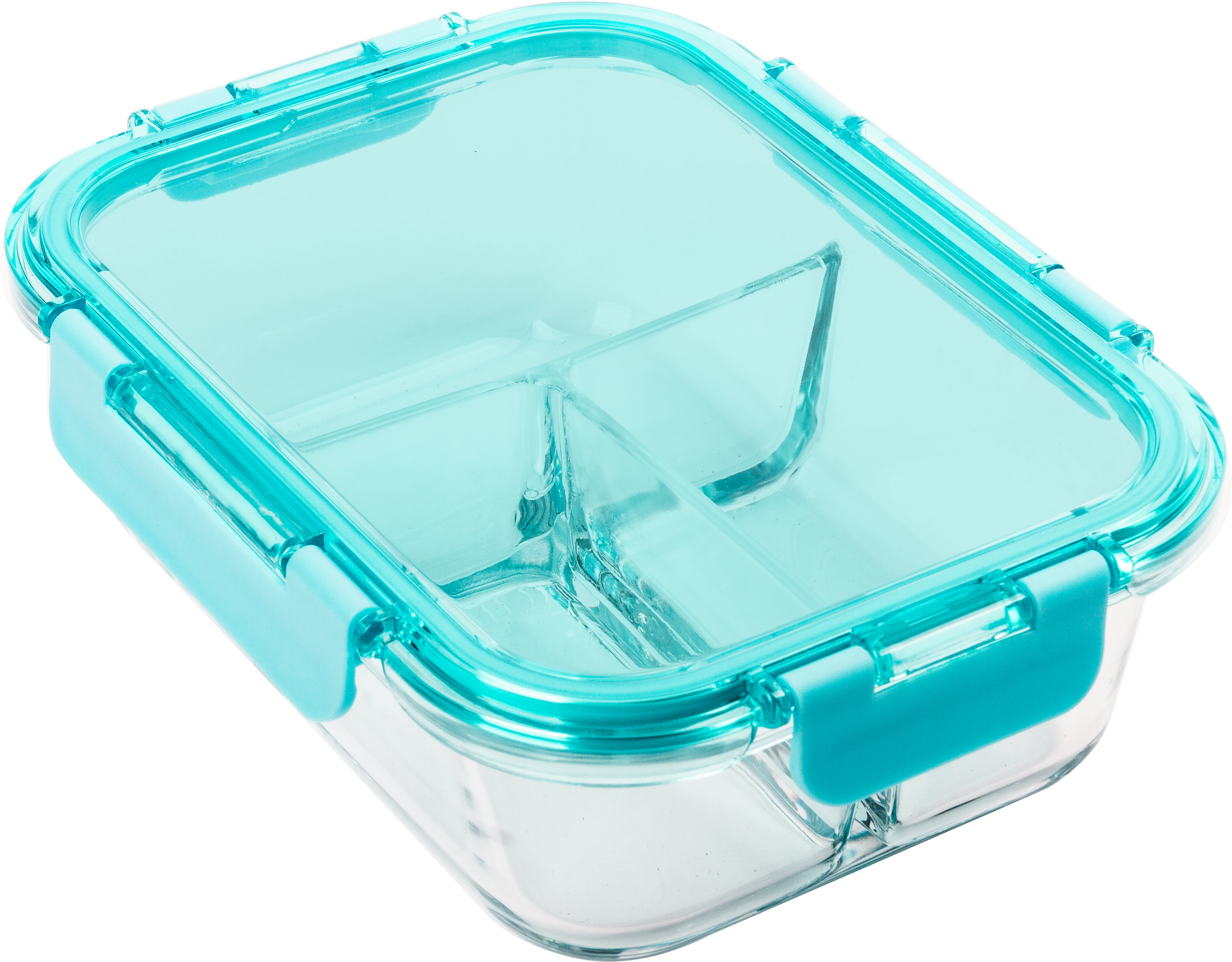 Lexi Home -Compartment Borosilicate Glass Food Container with Airtight Lid