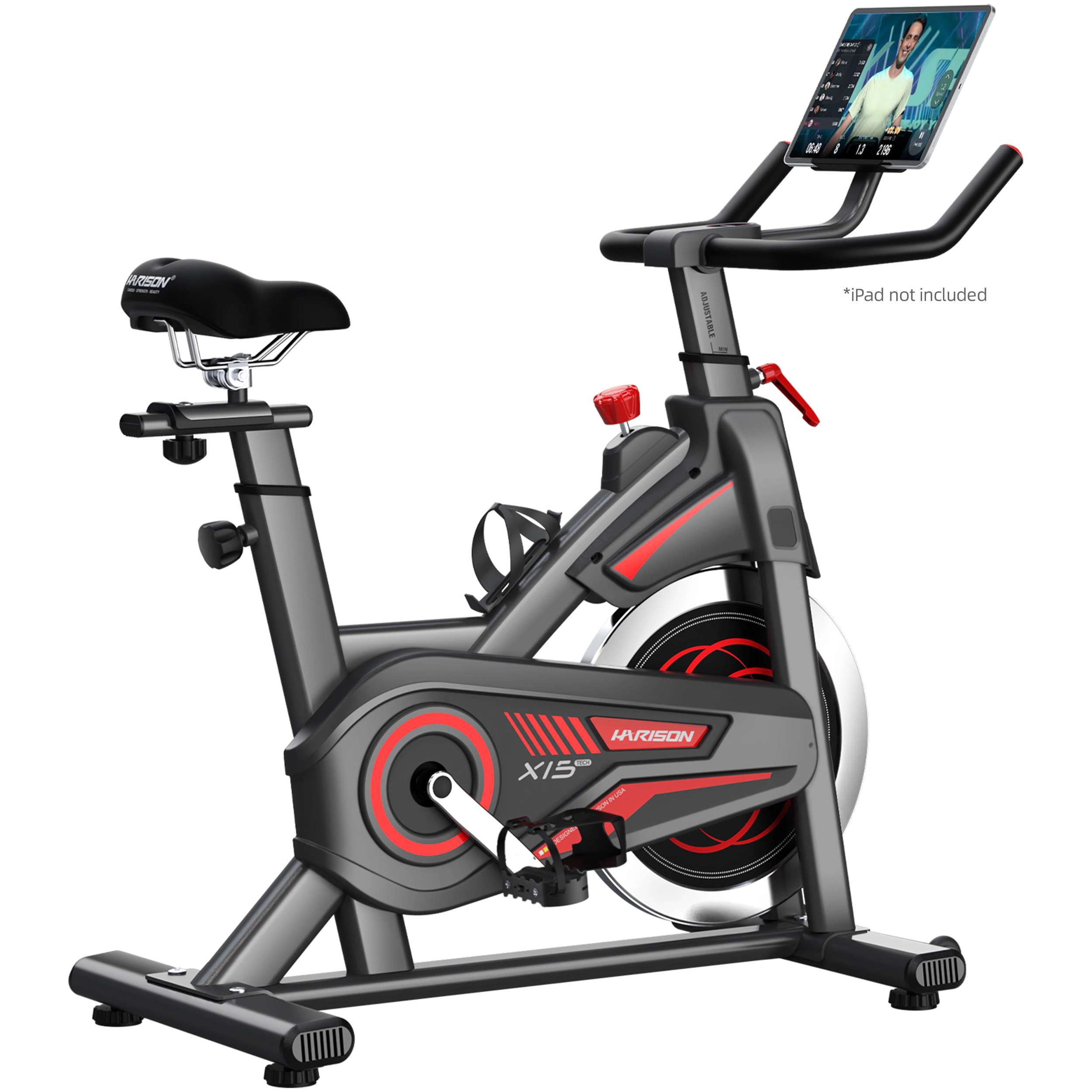 HARISON Exercise Bike for Home, 350 LB Capacity Magnetic Indoor Cycling Bike with Bluetooth (HR-X15)