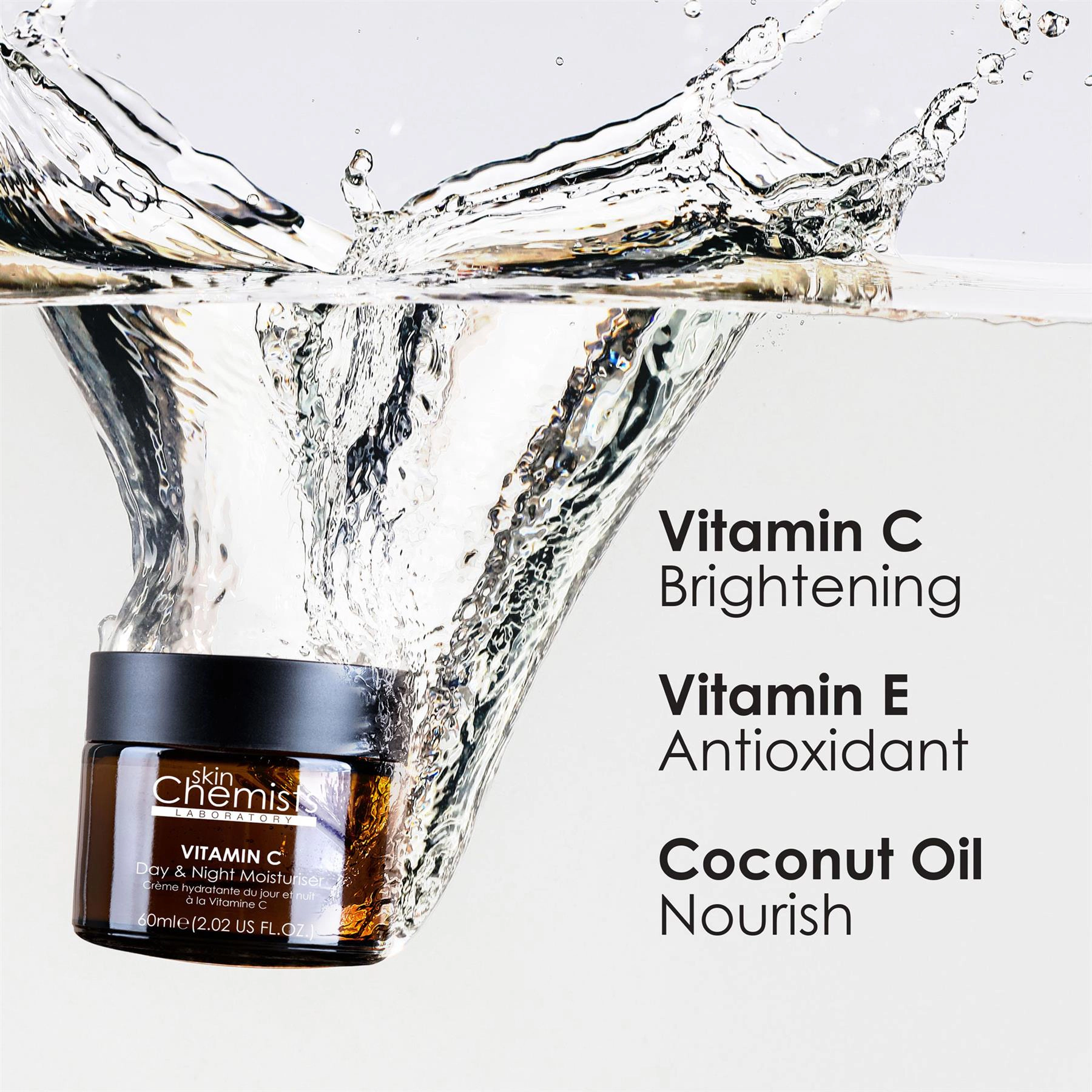 skinChemists Vitamin C Brightening Day & Night Moisturiser 60ml