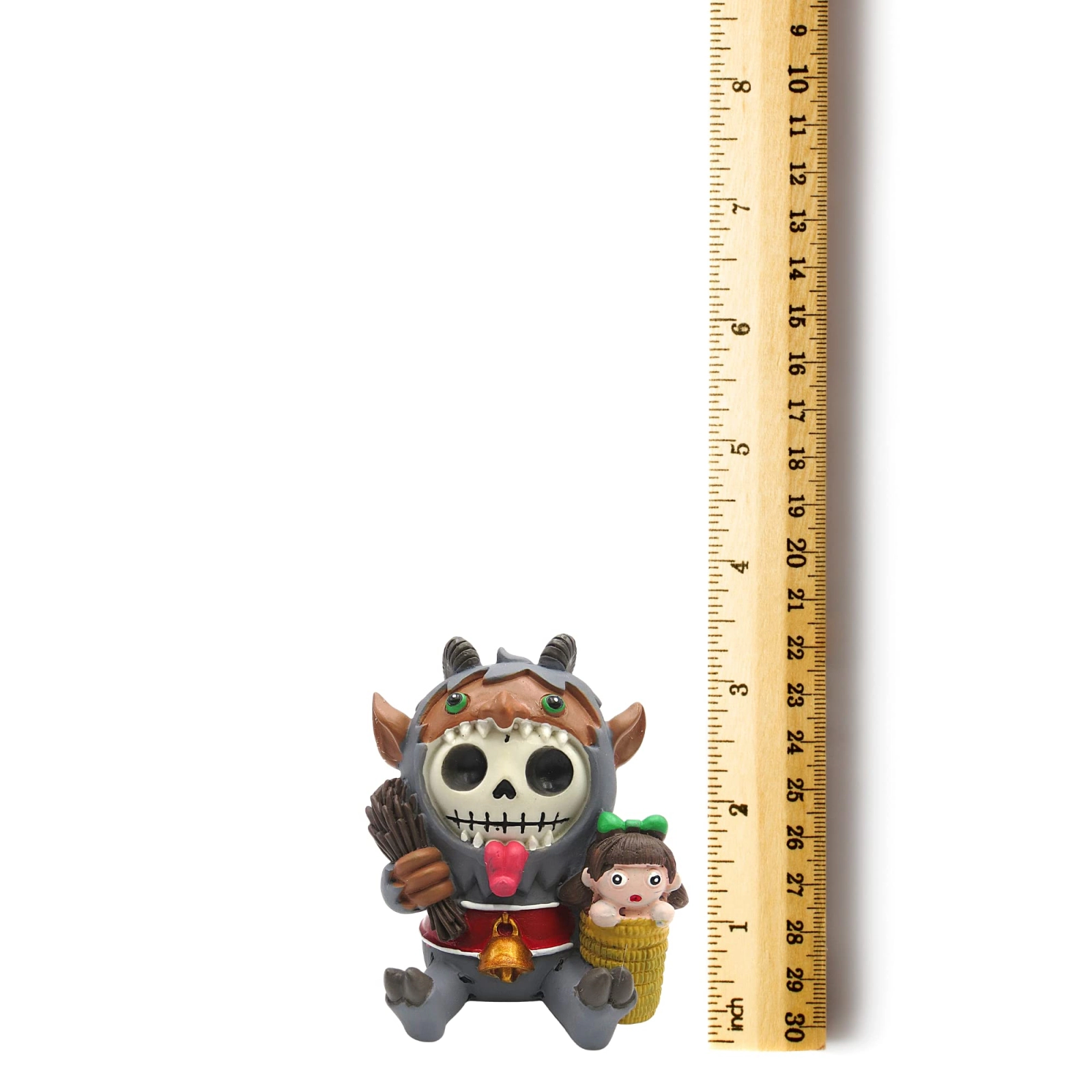 Pacific Giftware Furrybones Krampus Skeleton in Costume Figurine 4.25 inch