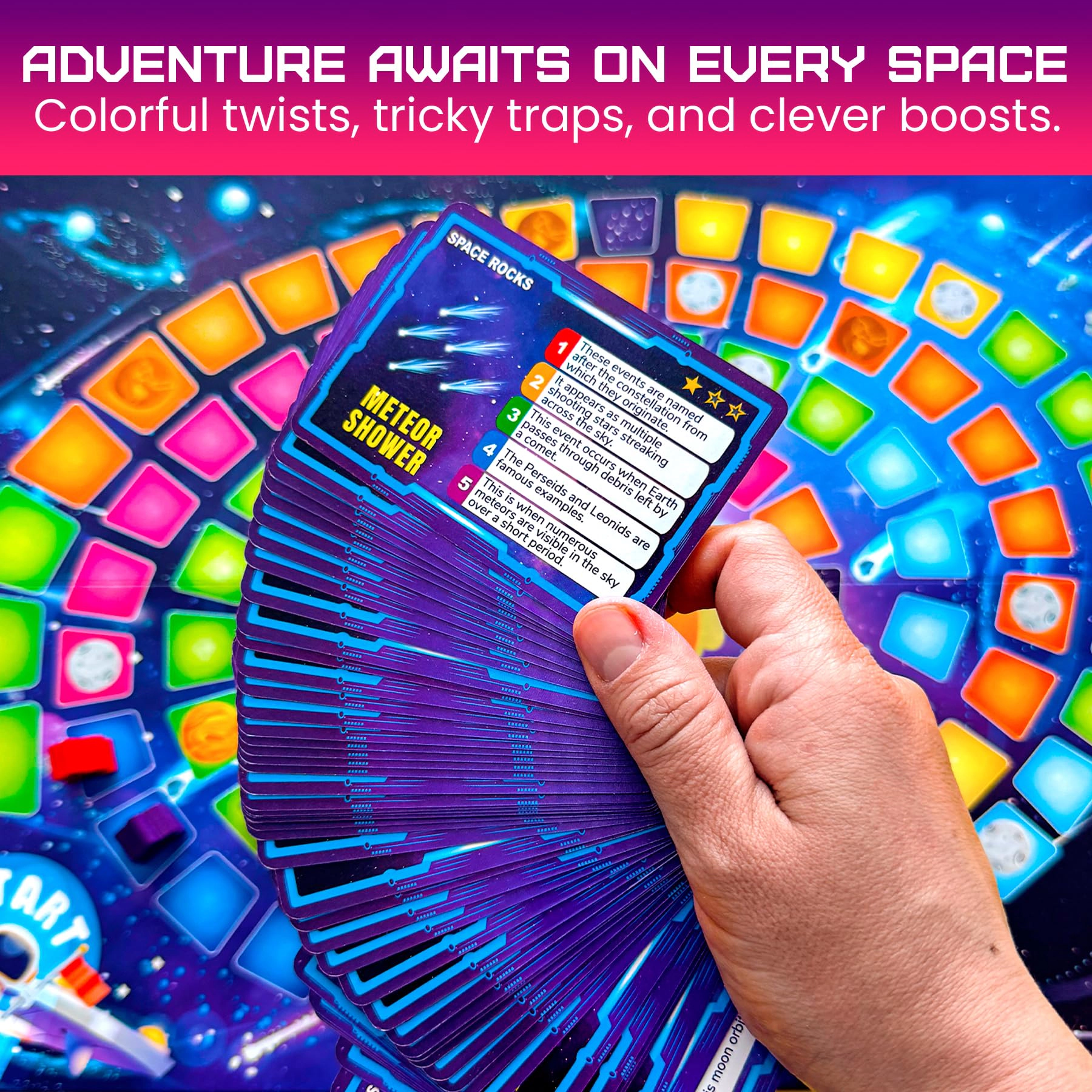 QUOKKA Educational Board Games for Kids & Families, Geography, Space USA Learning Activities