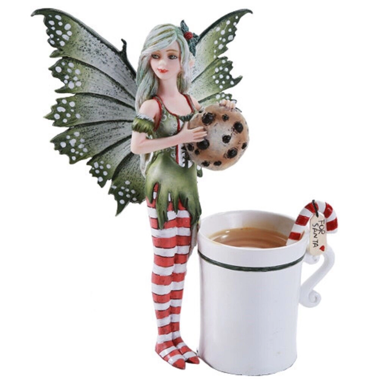 Pacific Giftware Amy Brown Christmas Cup Fairy Dragon Fantasy Art Figurine Collectible 5.75 inch