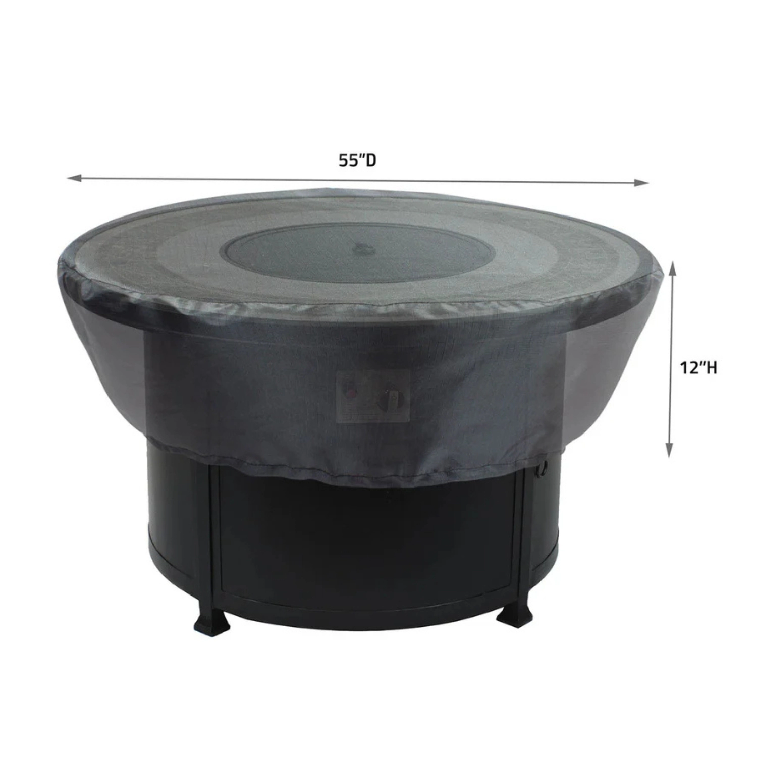 Summerset Shield Occasional Table Cover Ultimate Protection for Your Outdoor Furniture Square/Round 55" x 12" Mercury