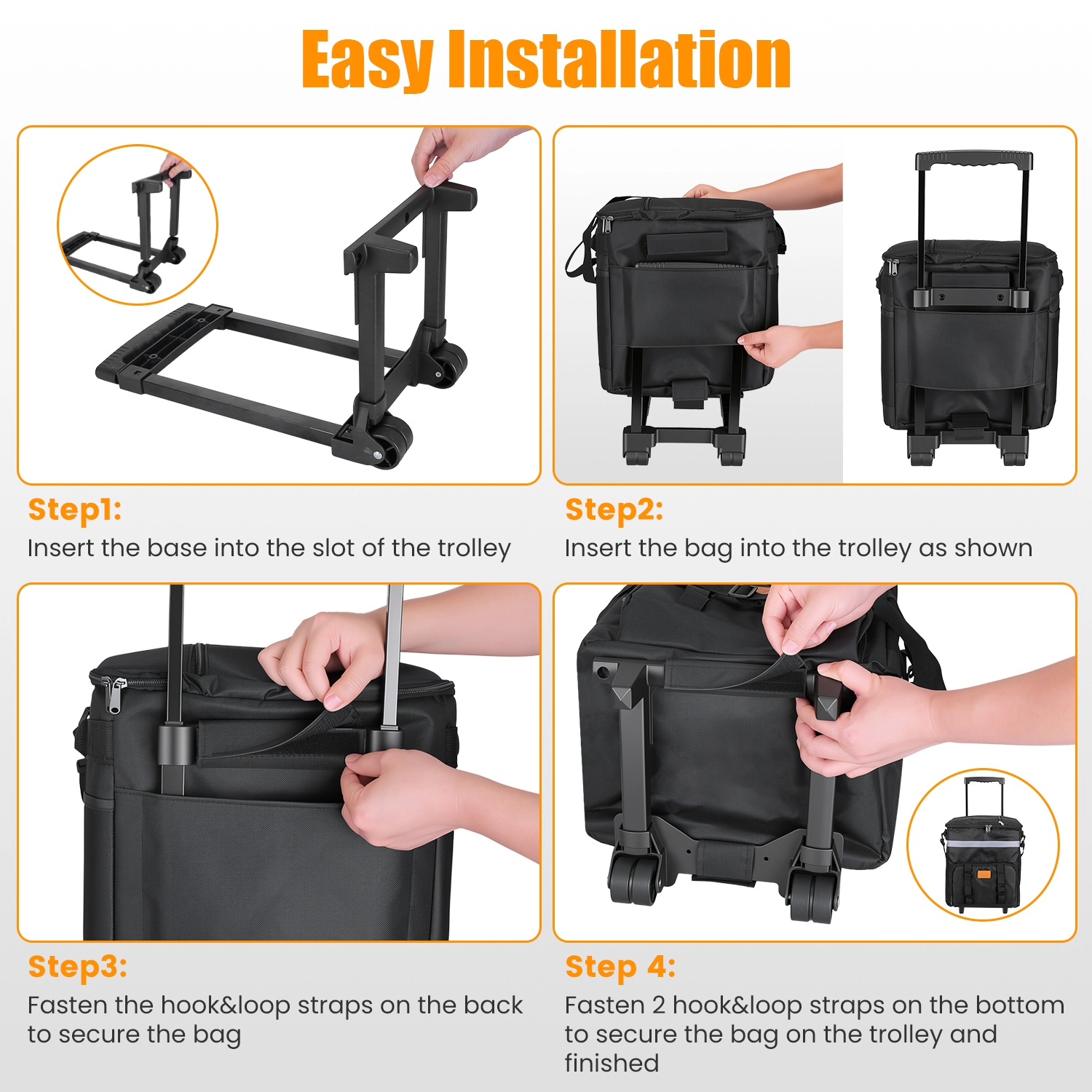 GBruno Insulated Rolling Cooler Bag