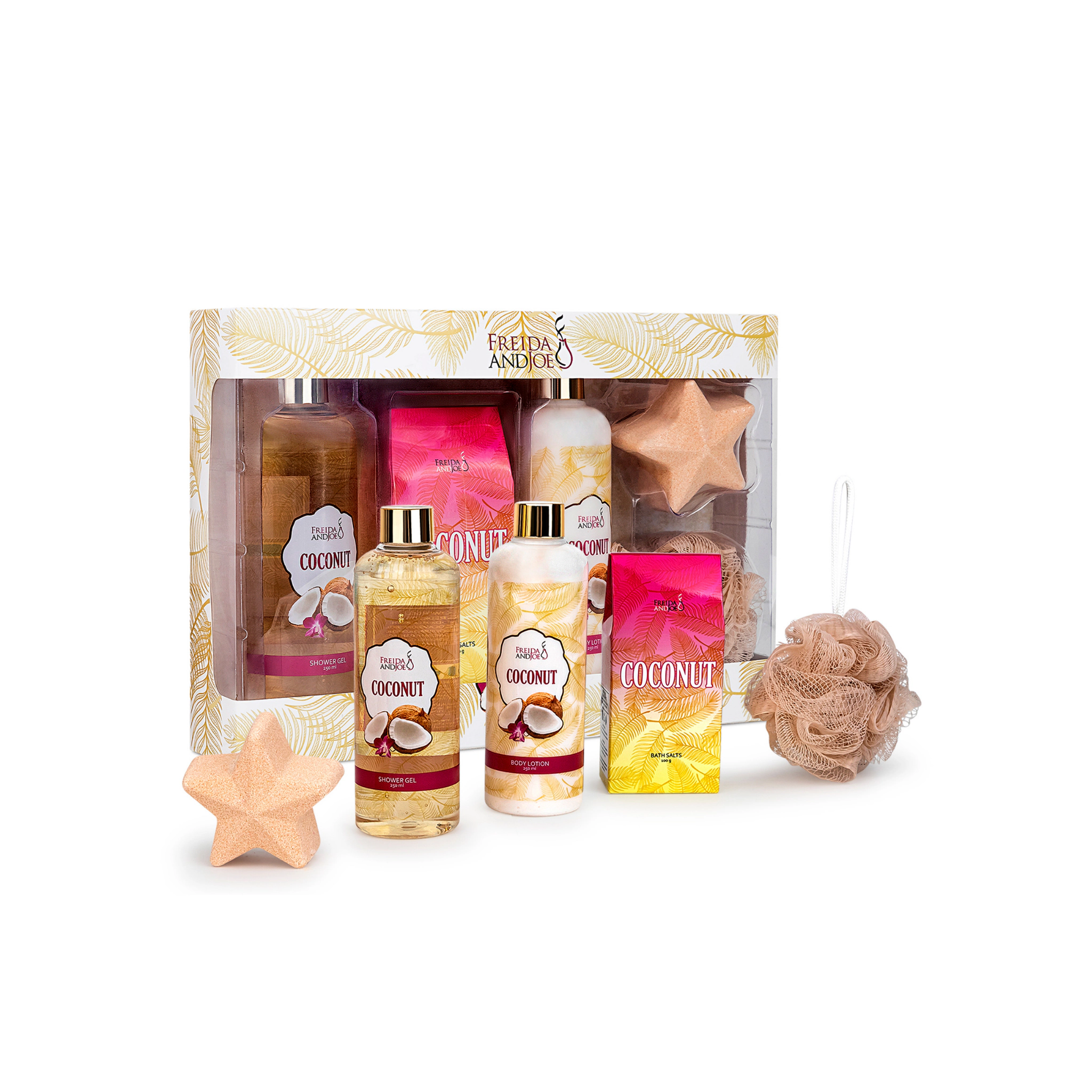 Freida and Joe Womens Coconut Fragrance Bath & Body Collection Gift Box
