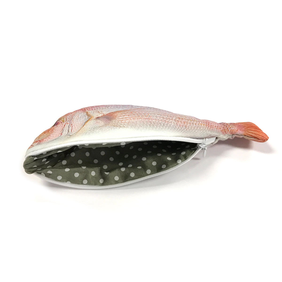 Wrapables Fish-Shaped Zipper Pencil Pouch, Pink Fish