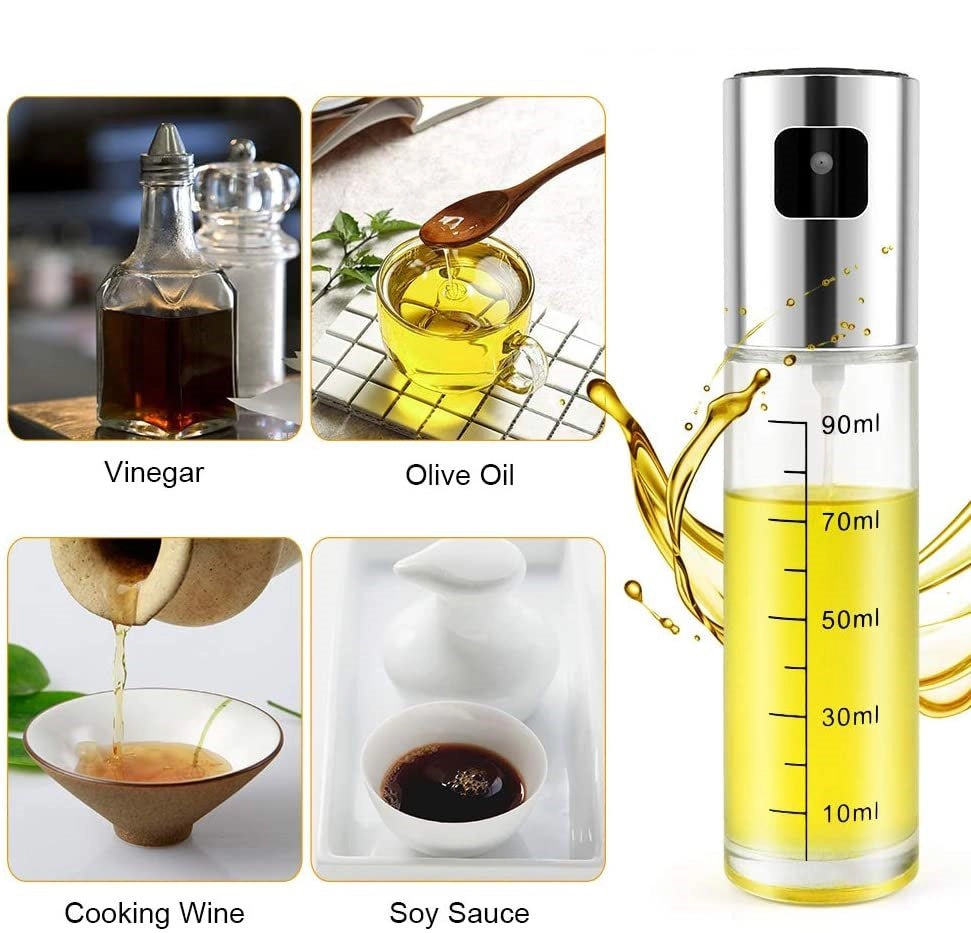 Cheer Collection Cooking Oil Sprayer - 3.5oz Olive Oil Bottle Dispenser Spray