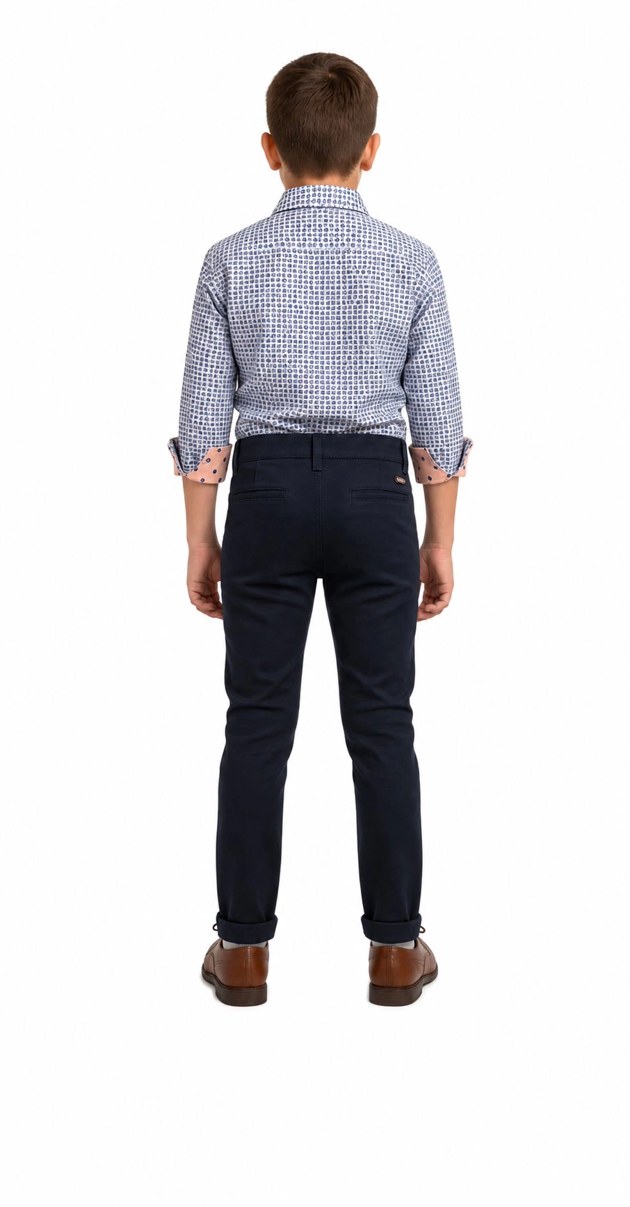 Elie Balleh Boys Slim Fit Printed Button-Down Shirt