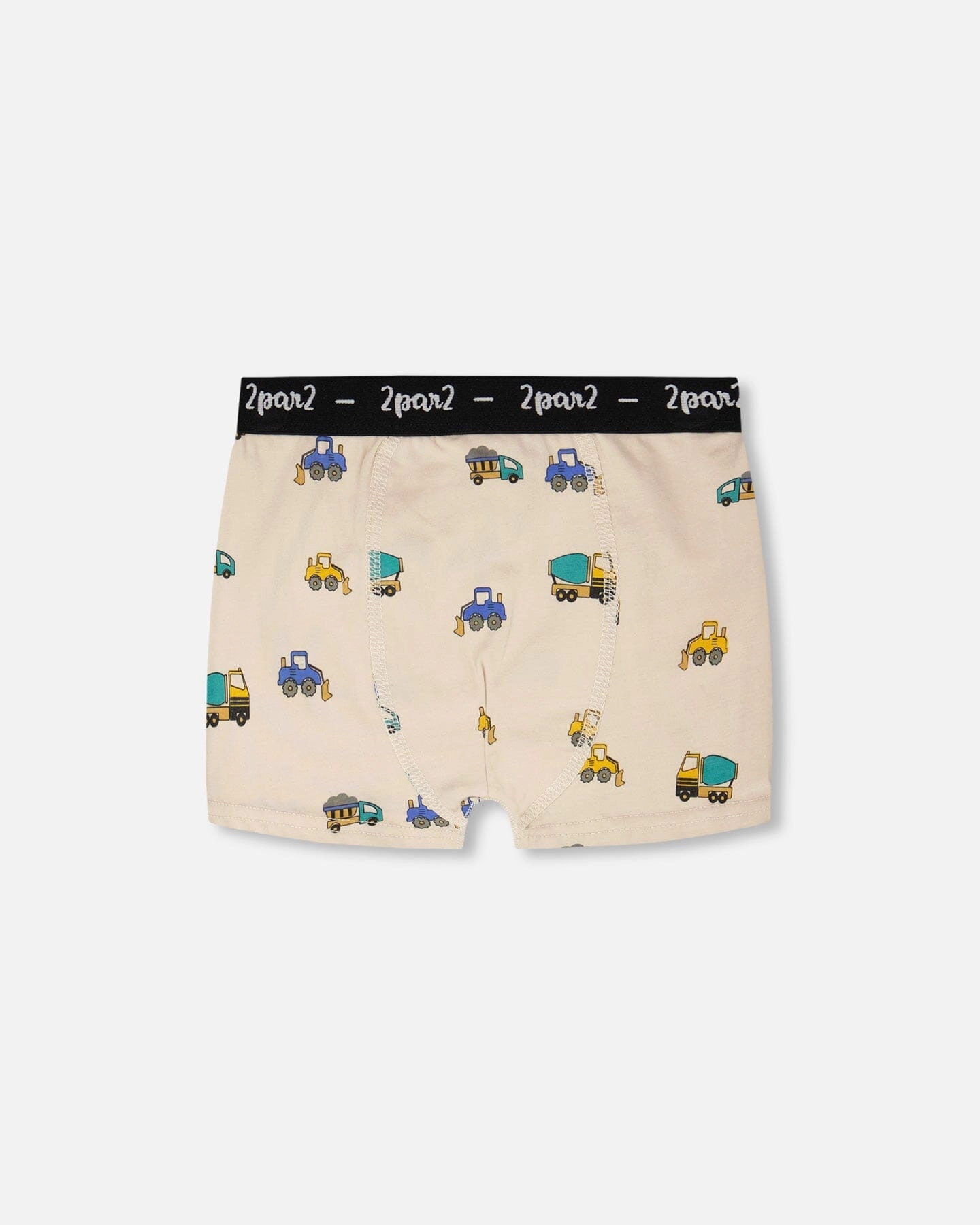 Deux par Deux Boys Organic Cotton Boxer Truck Print