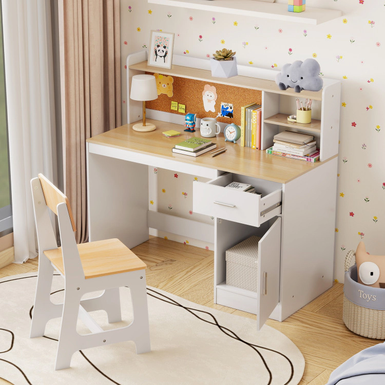 Hivvago Kids Study Desk And Chair Set Student Table