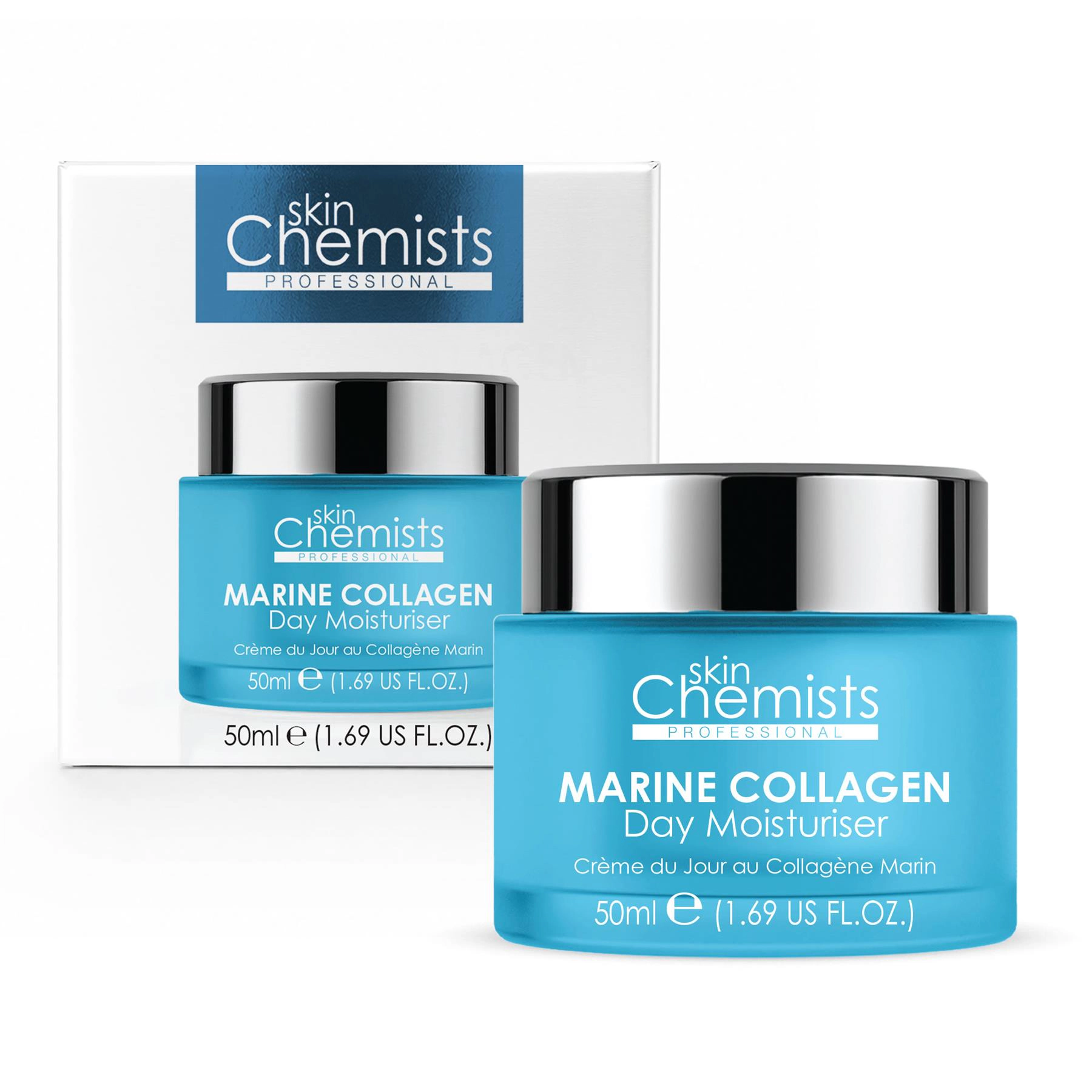 skinChemists Marine Collagen Anti-Aging Advanced Day Moisturizer 50ml for Loss of Firmness, Fine Lines, Wrinkles