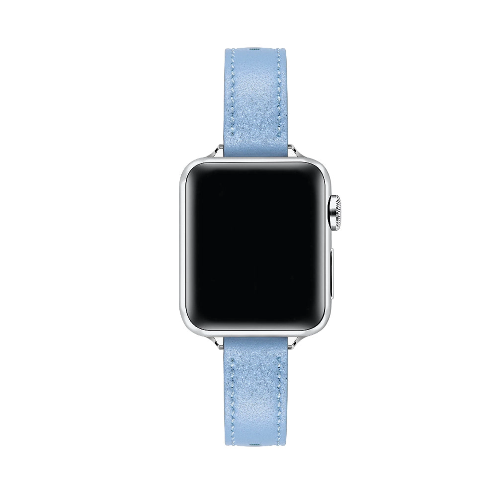Posh Tech Womens Carmen Skinny Leather Band for Apple Watch