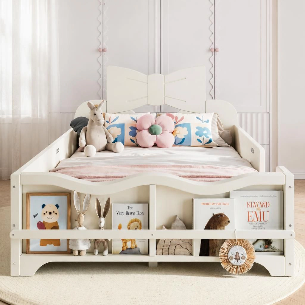 GOODSILO Twin Wooden Bed Frame
