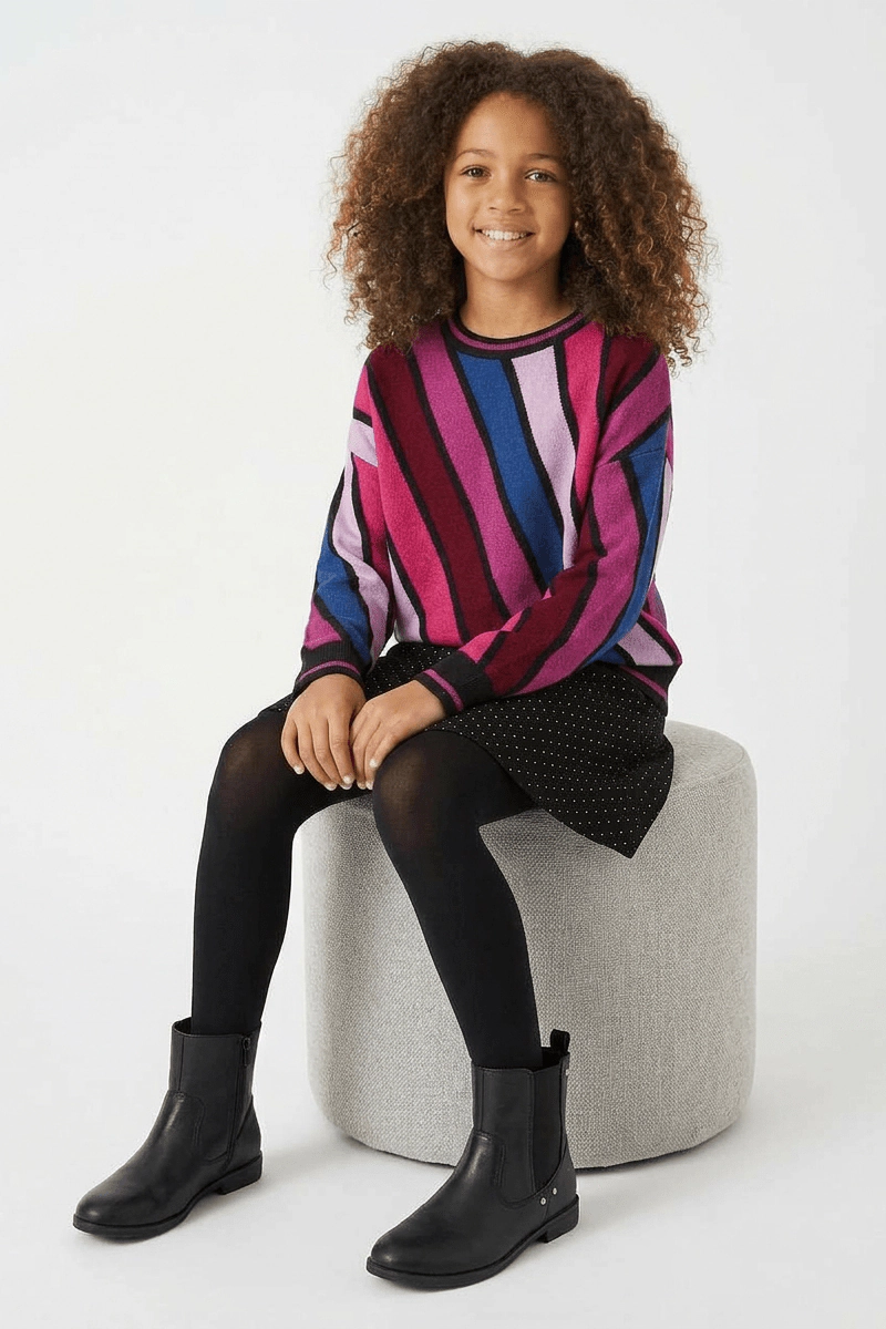 Rockets of Awesome Stripe Super Soft Sweater for Girls
