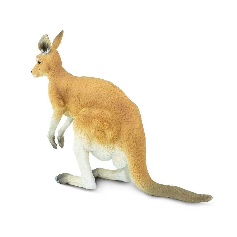 Safari Ltd. - Kangaroo with Joey Kids Toy Figure