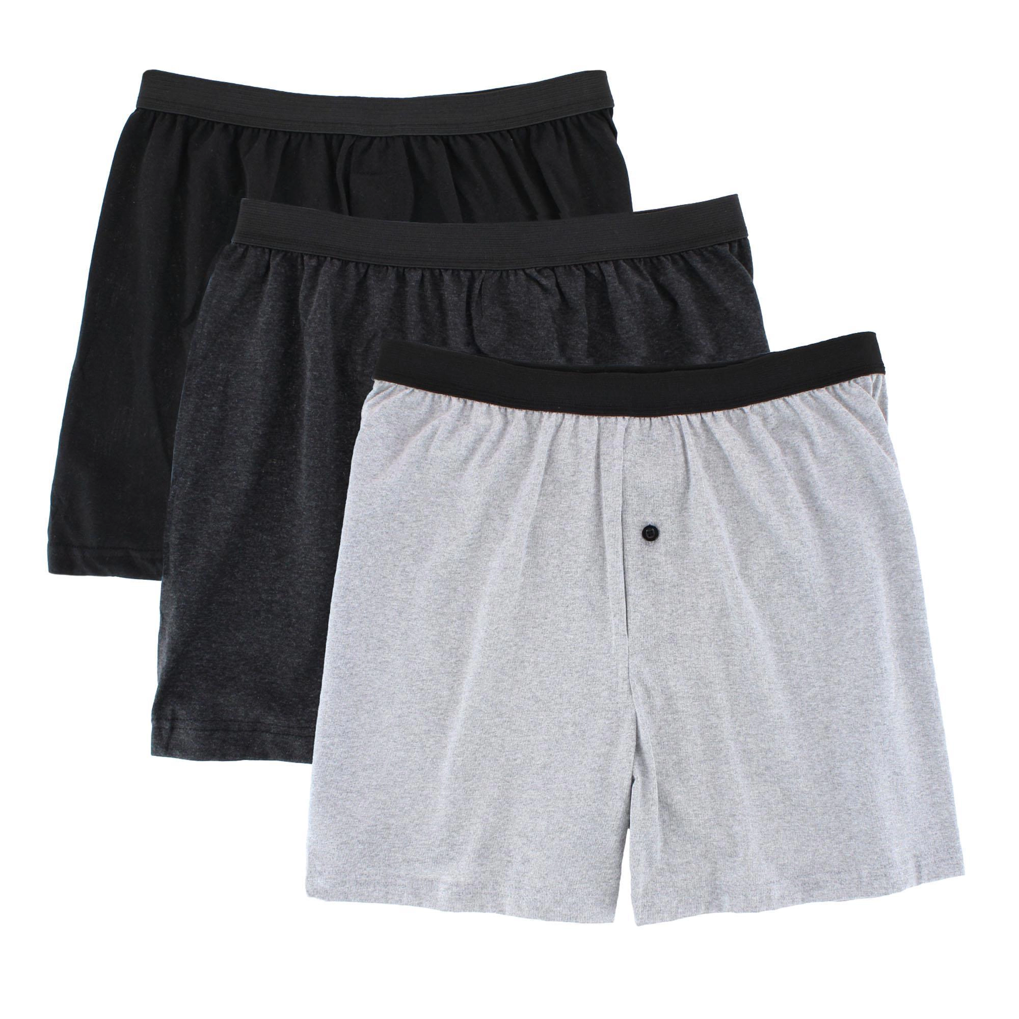Knocker Men's Cotton Knit Boxers (3 Pack)
