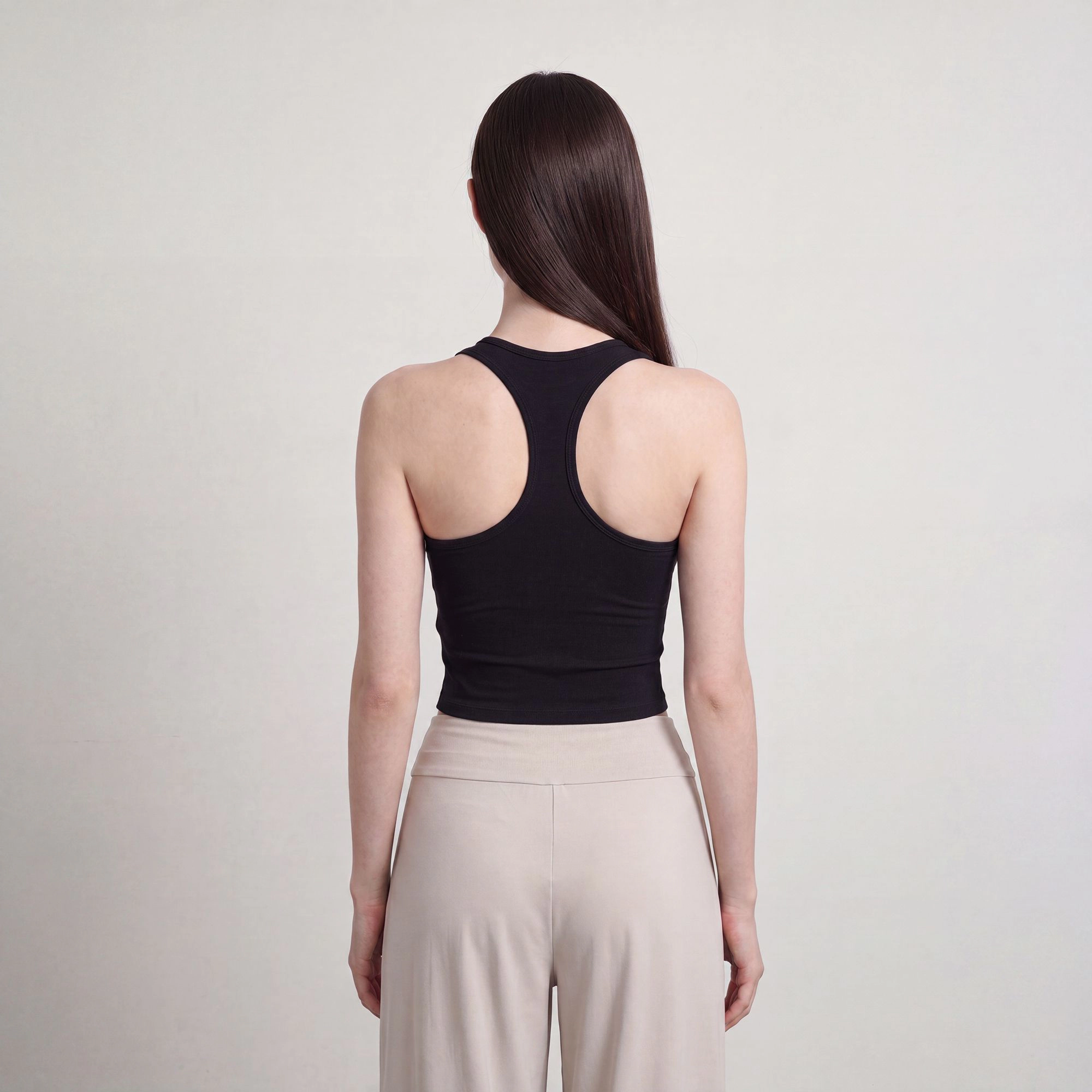Anna-Kaci Women's Sleeveless Yoga Tank Top with Built-In Padding Scoop Neck Cutout Strap Detail and Fitted Silhouette
