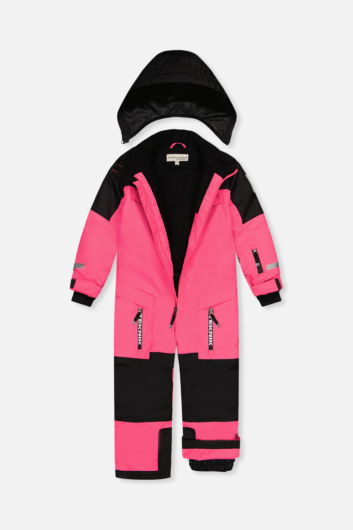 Deux par Girls One Piece Teknik Hooded Snowsuit with Expandable Sleeves