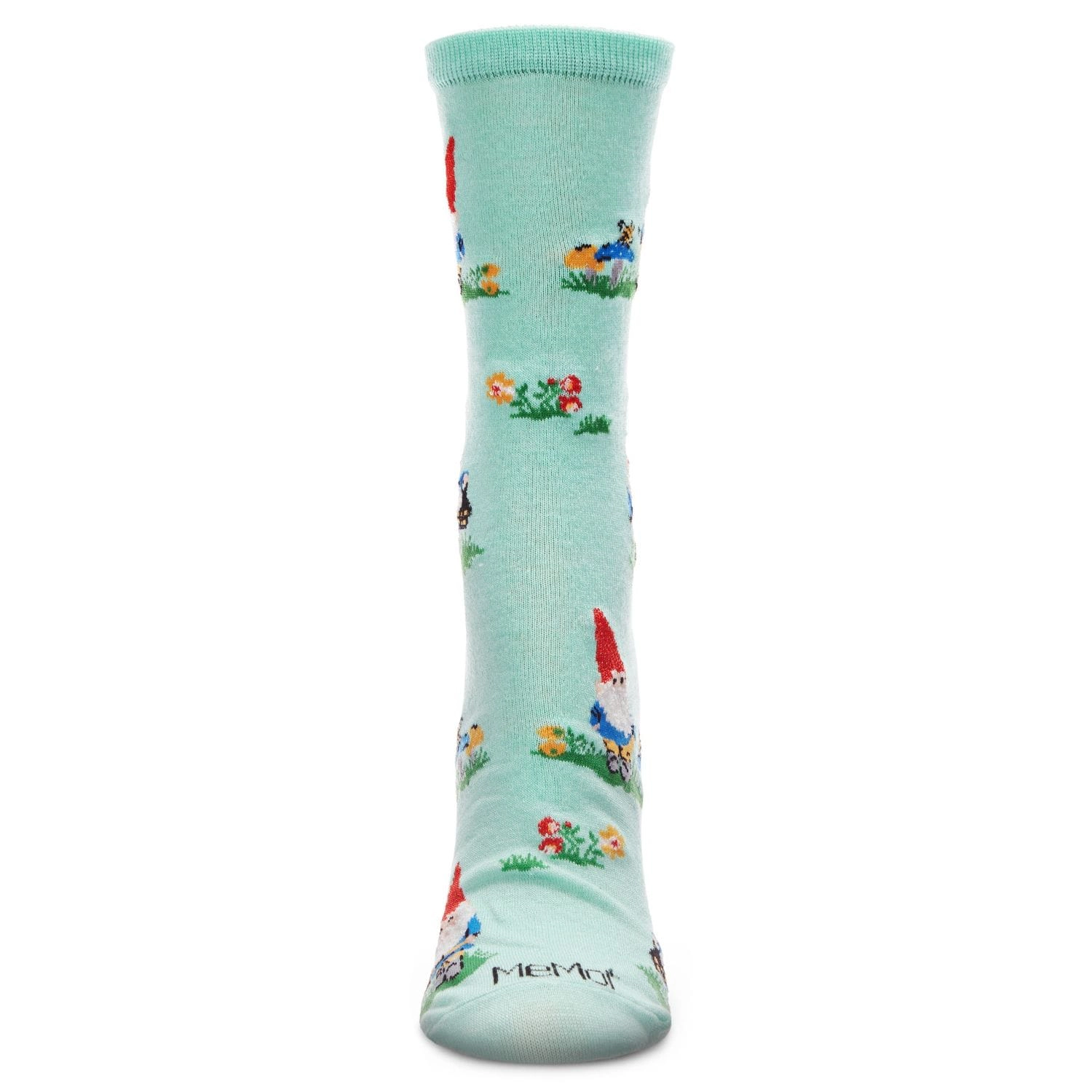 MeMoi Gnome Invasion Bamboo Blend Crew Socks