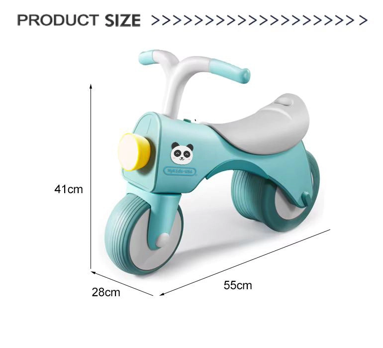 MyKids-USA® 5-in-1 Musical Balance Bike with Wide Wheels – No Pedals, Anti-Rollover Safety