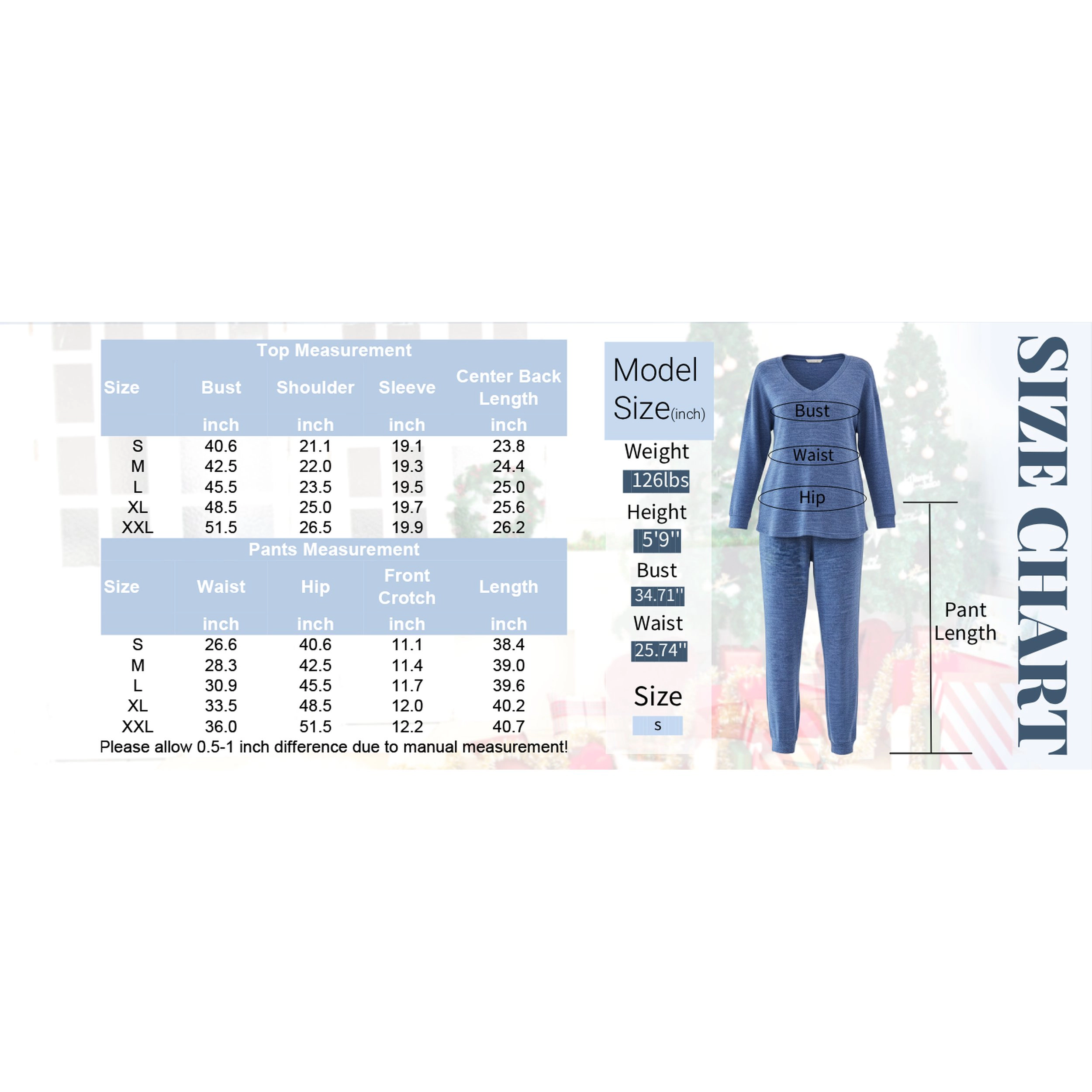 Ekouaer Womens Jogger Pajama Sets Long Sleeve Top and Pants Lounge Two Piece Pajamas Sleepwear