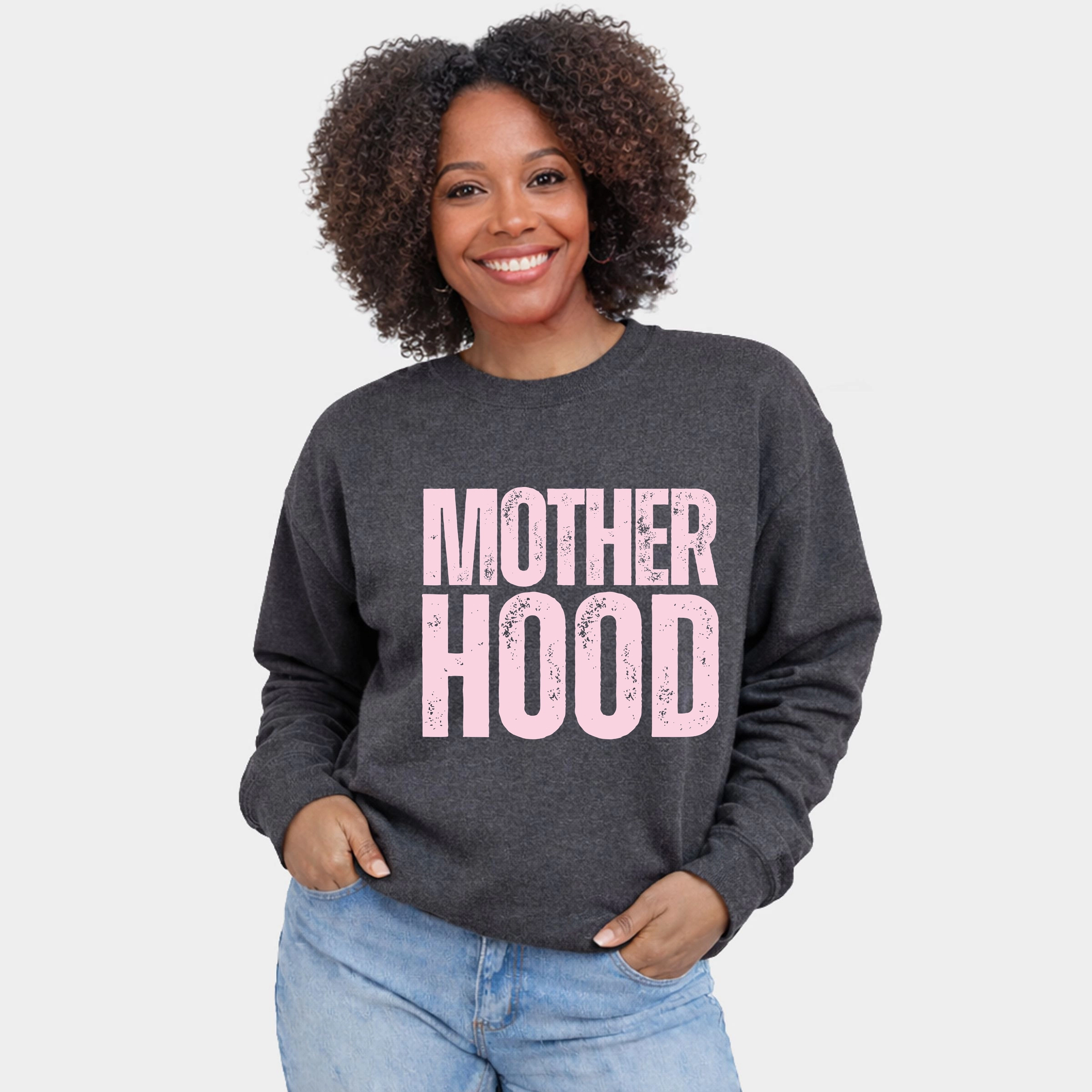 Simply Sage Market - Motherhood Bold Stacked  Women's Graphic Sweatshirt